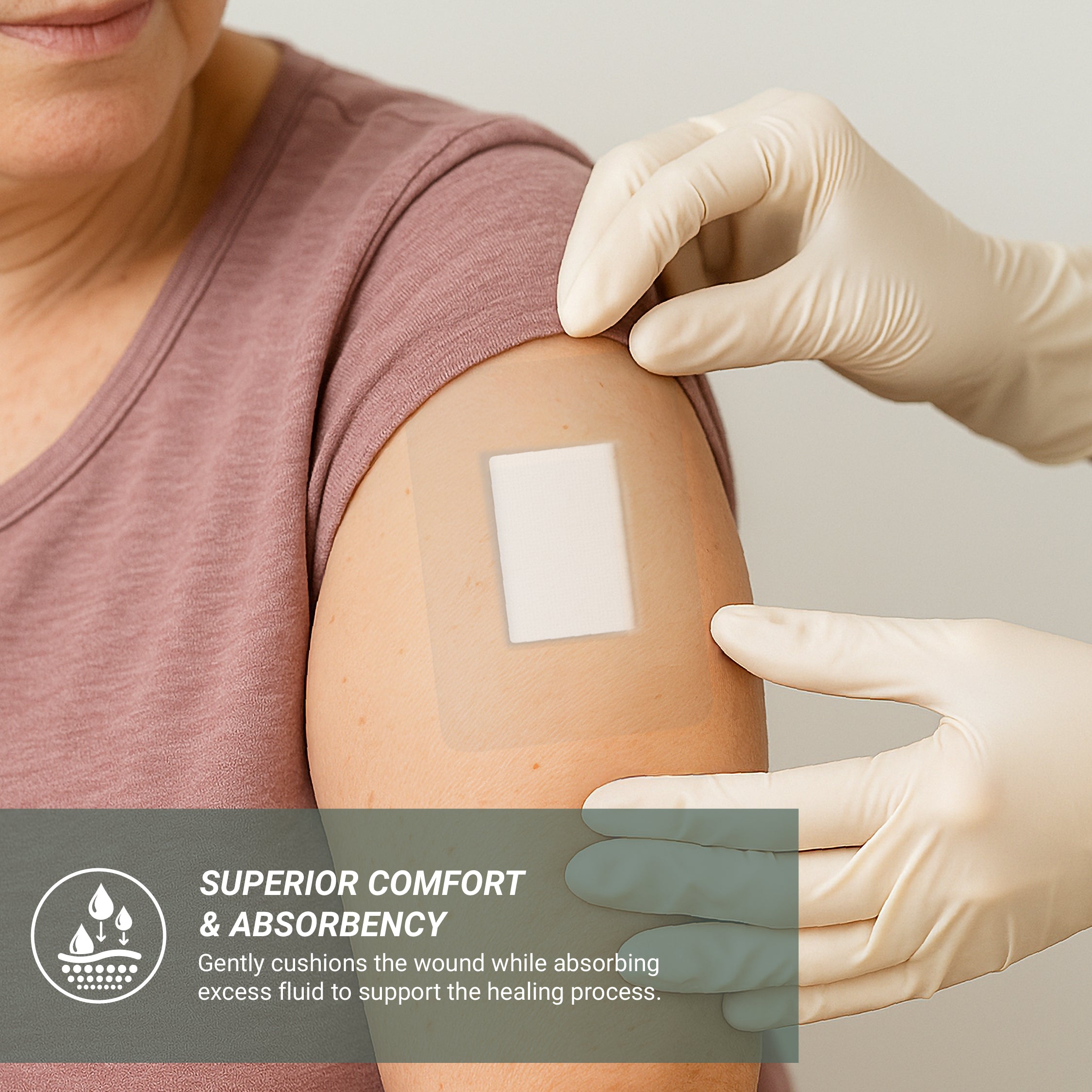 mx Health Waterproof Film+Pad Wound Dressing