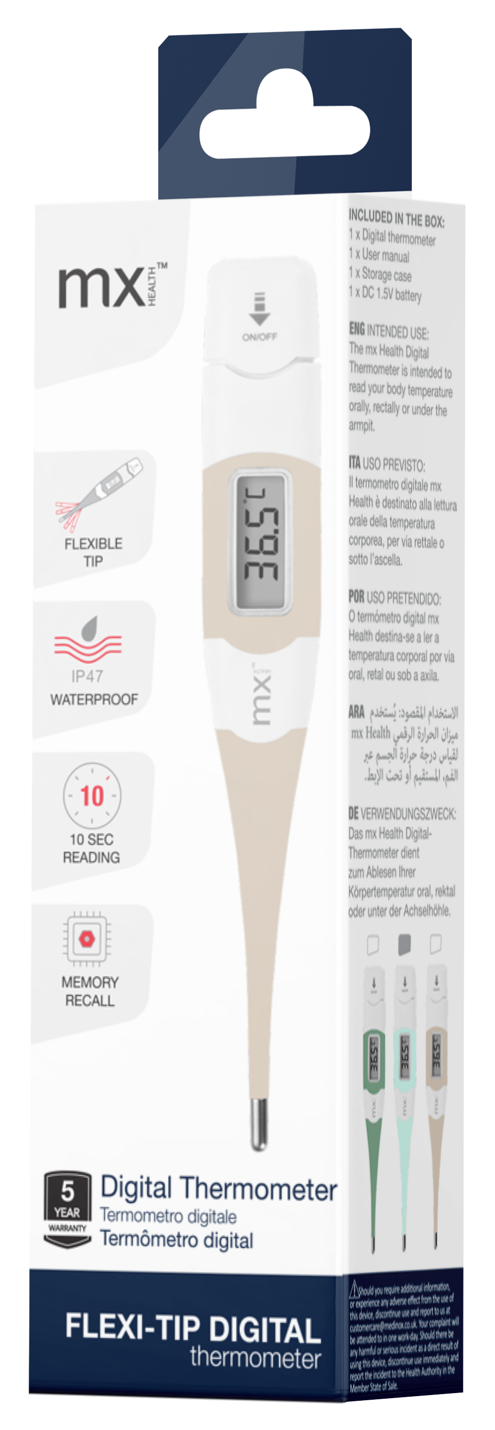 mx Health Flexi-Tip Digital Thermometer