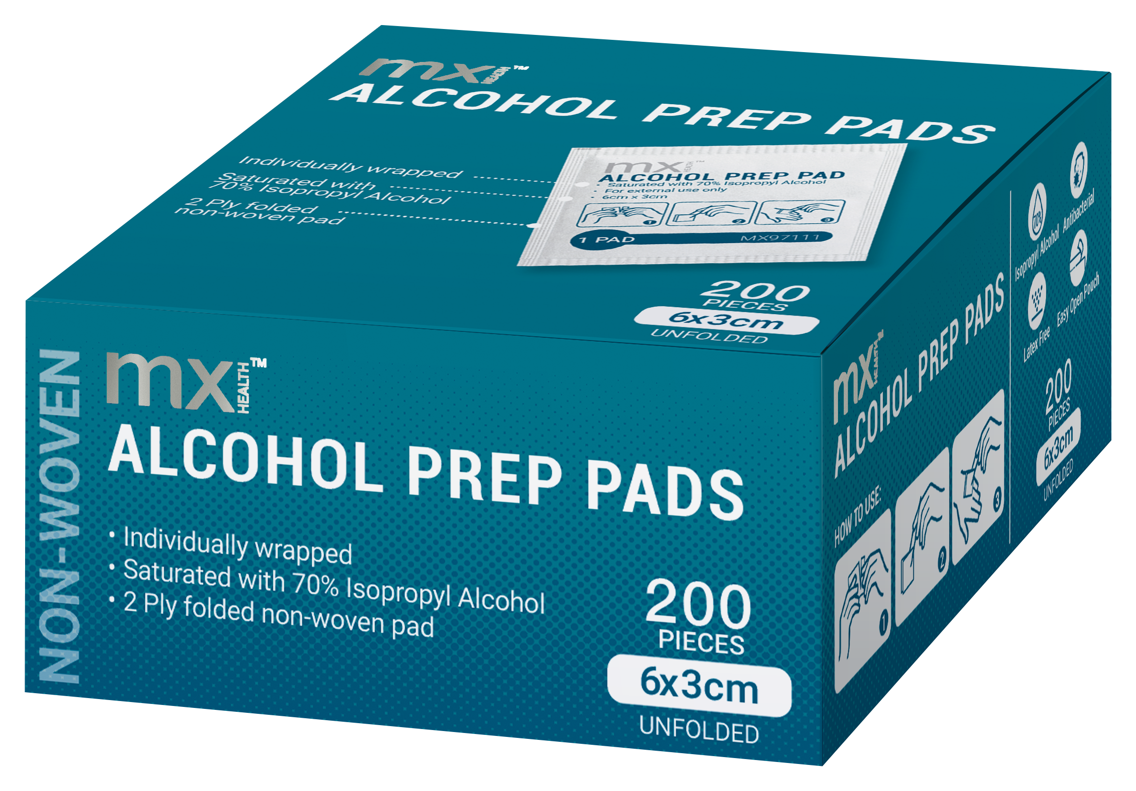 mx Health Alcohol Pre-Injection Prep Pads