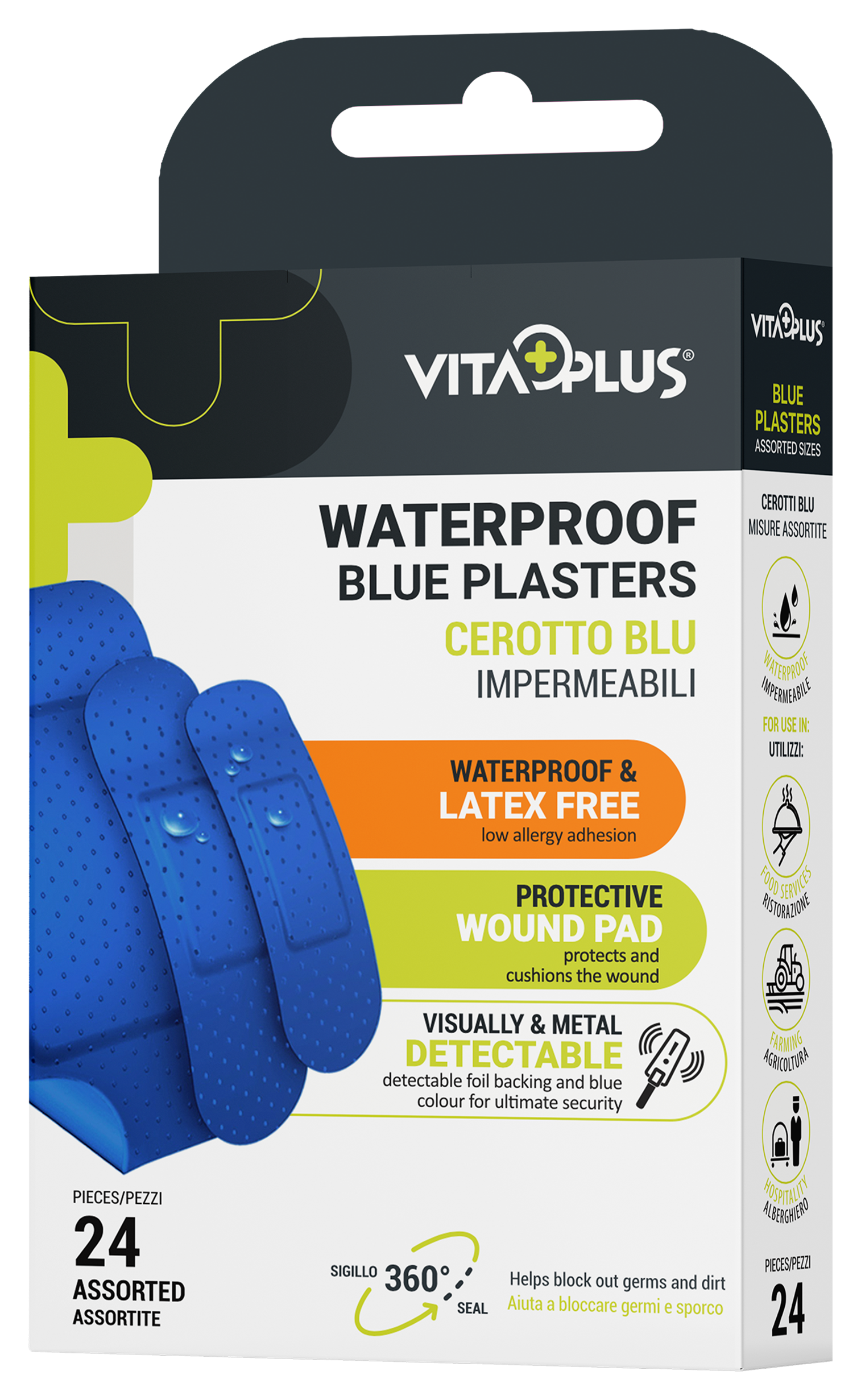 VitaPlus Blue Plasters Assorted (24PCS)