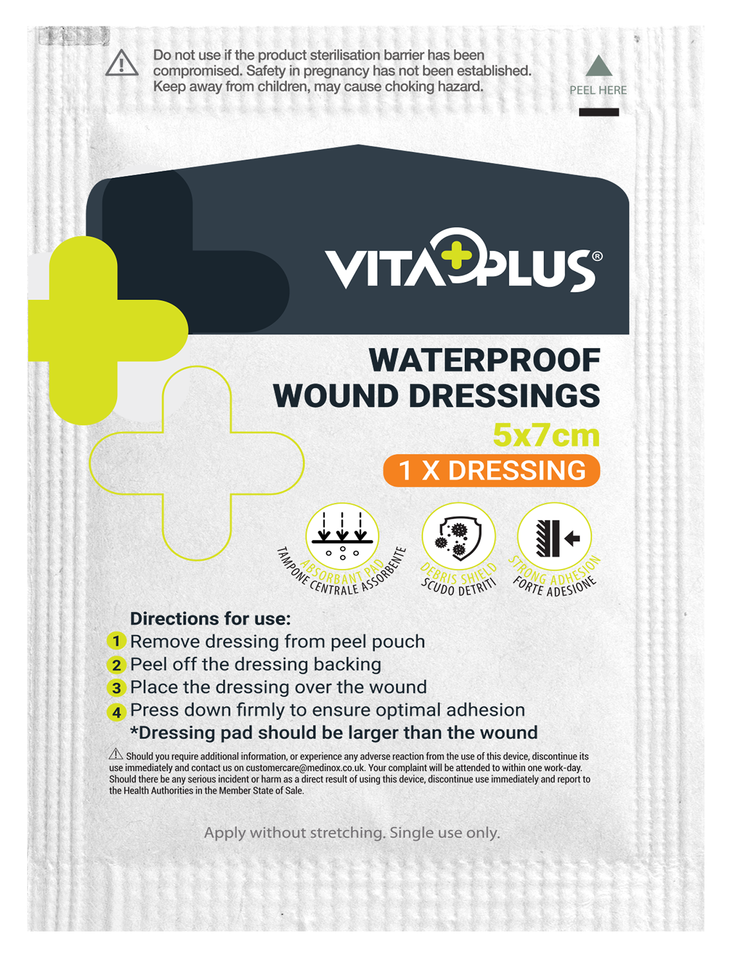 VitaPlus Waterproof Wound Dressing (5PCS)
