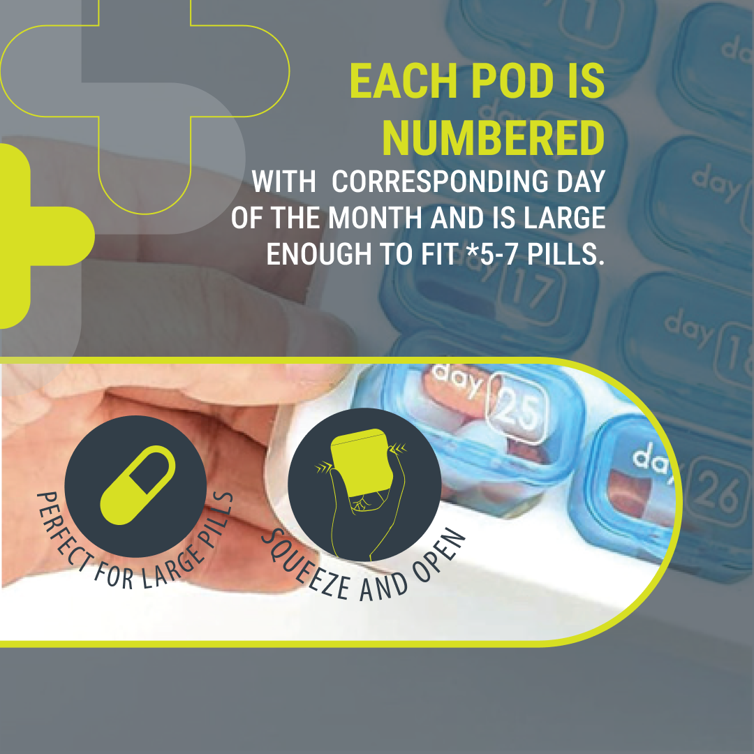 VitaPlus Monthly Pill Organiser