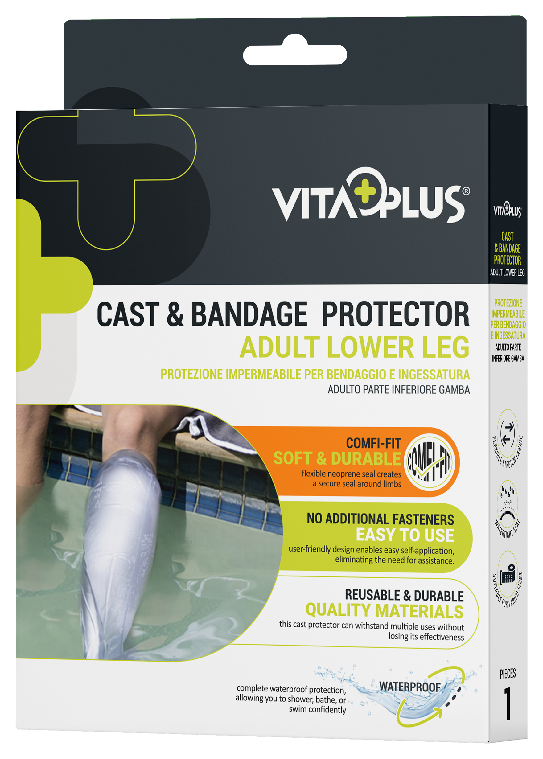 VitaPlus Comfi-Fit Cast & Bandage Protector - Adult Lower Leg