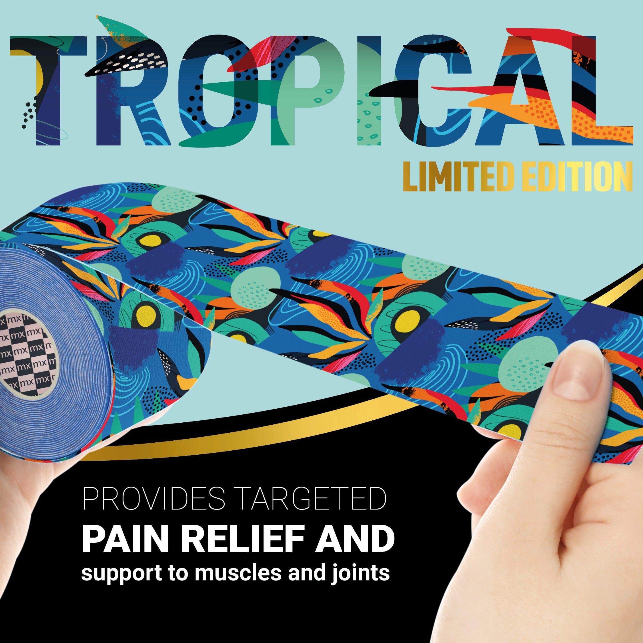 mx Health Limited Edition Tropical Kinesiology Tape