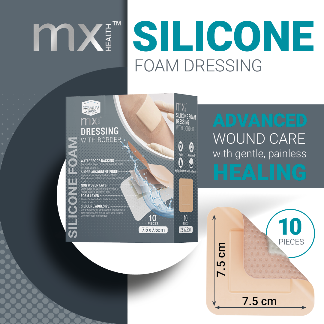 mx Health Silicone Foam Dressing