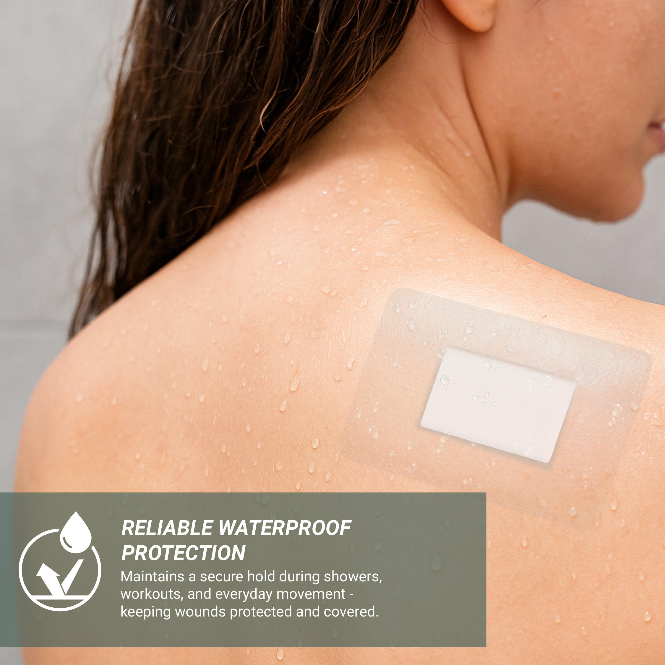 mx Health Waterproof Film+Pad Wound Dressing