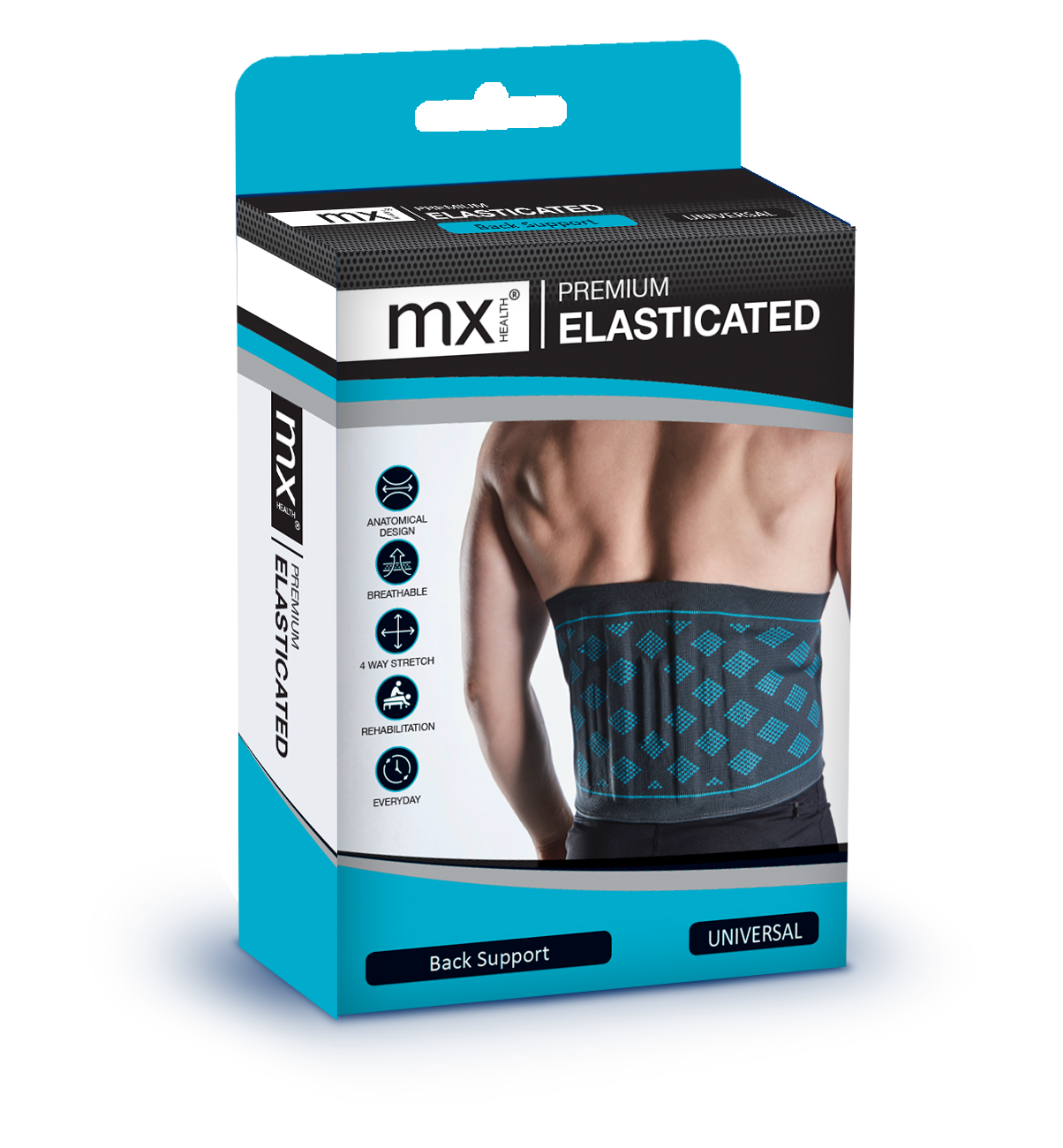 mx Health Premium Elasticated Back Support