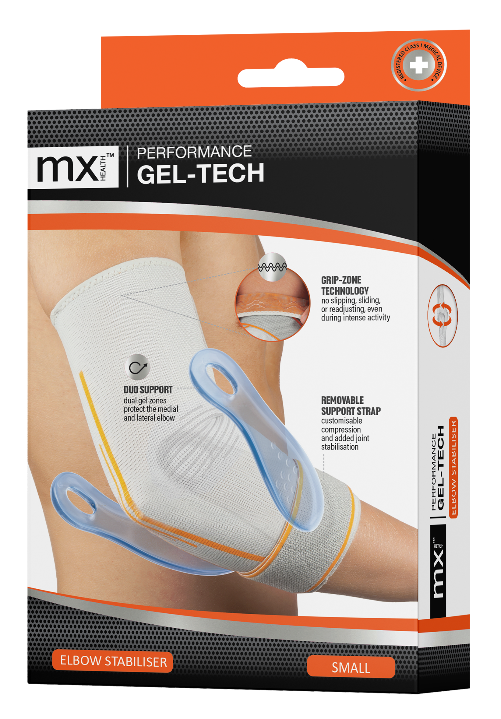 mx Health Performance Gel-Tech Elbow Stabiliser - Small