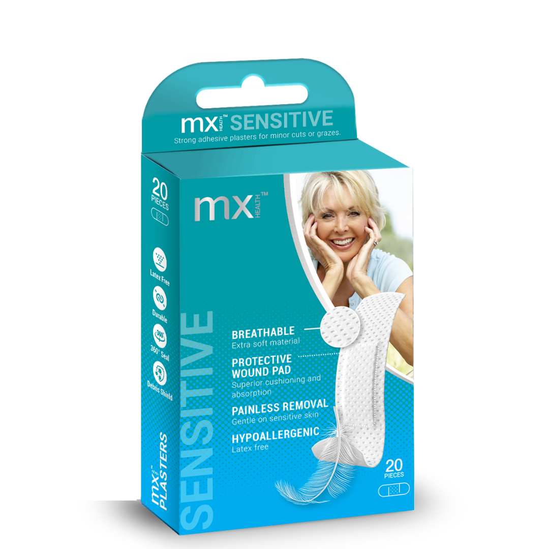 mx Health Sensitive Plasters (Pack of 20)