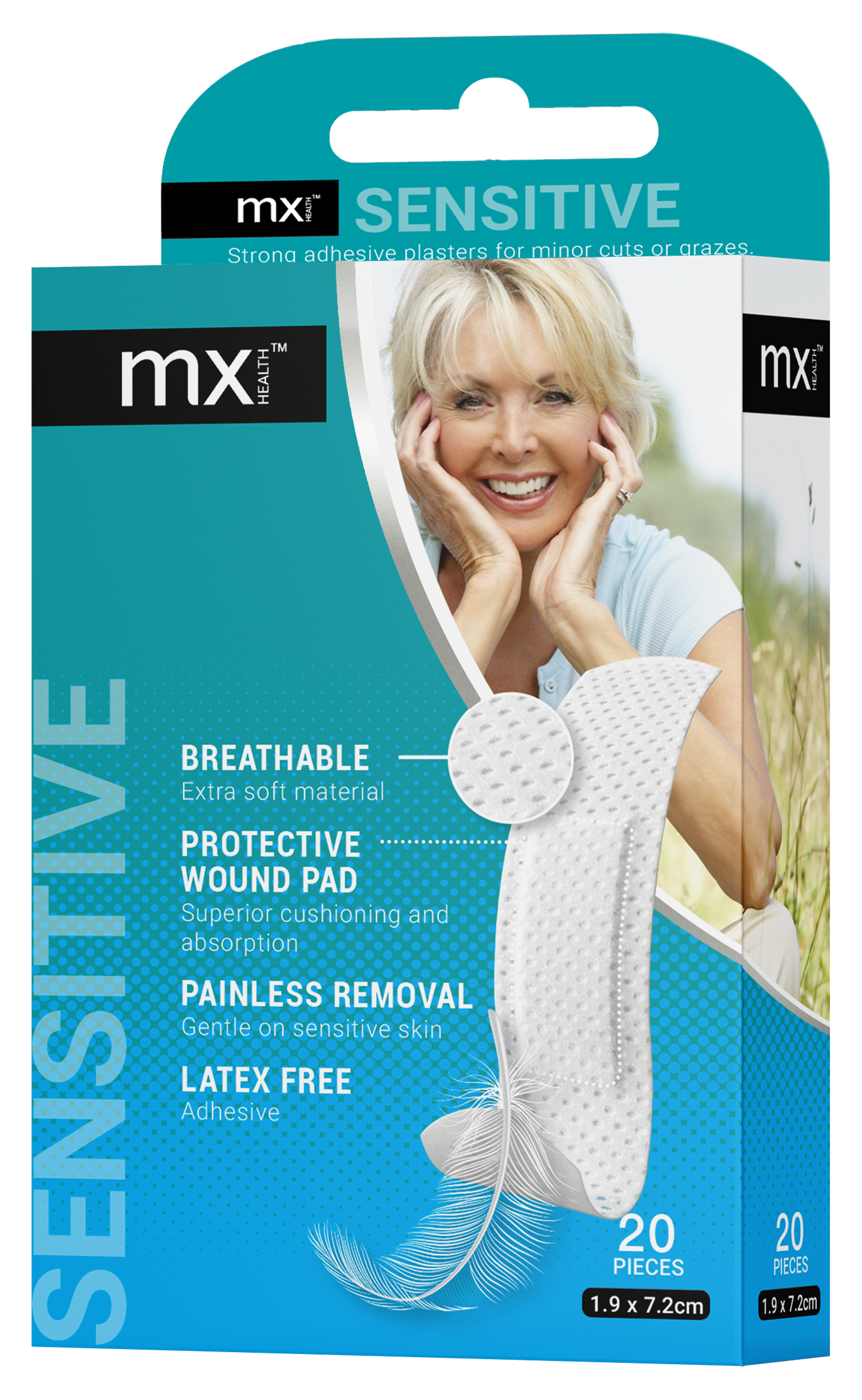 mx Health Sensitive Plasters (Pack of 20)