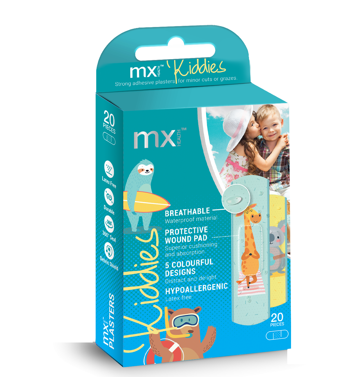 mx Health Assorted Kids Plasters (Pack of 20)