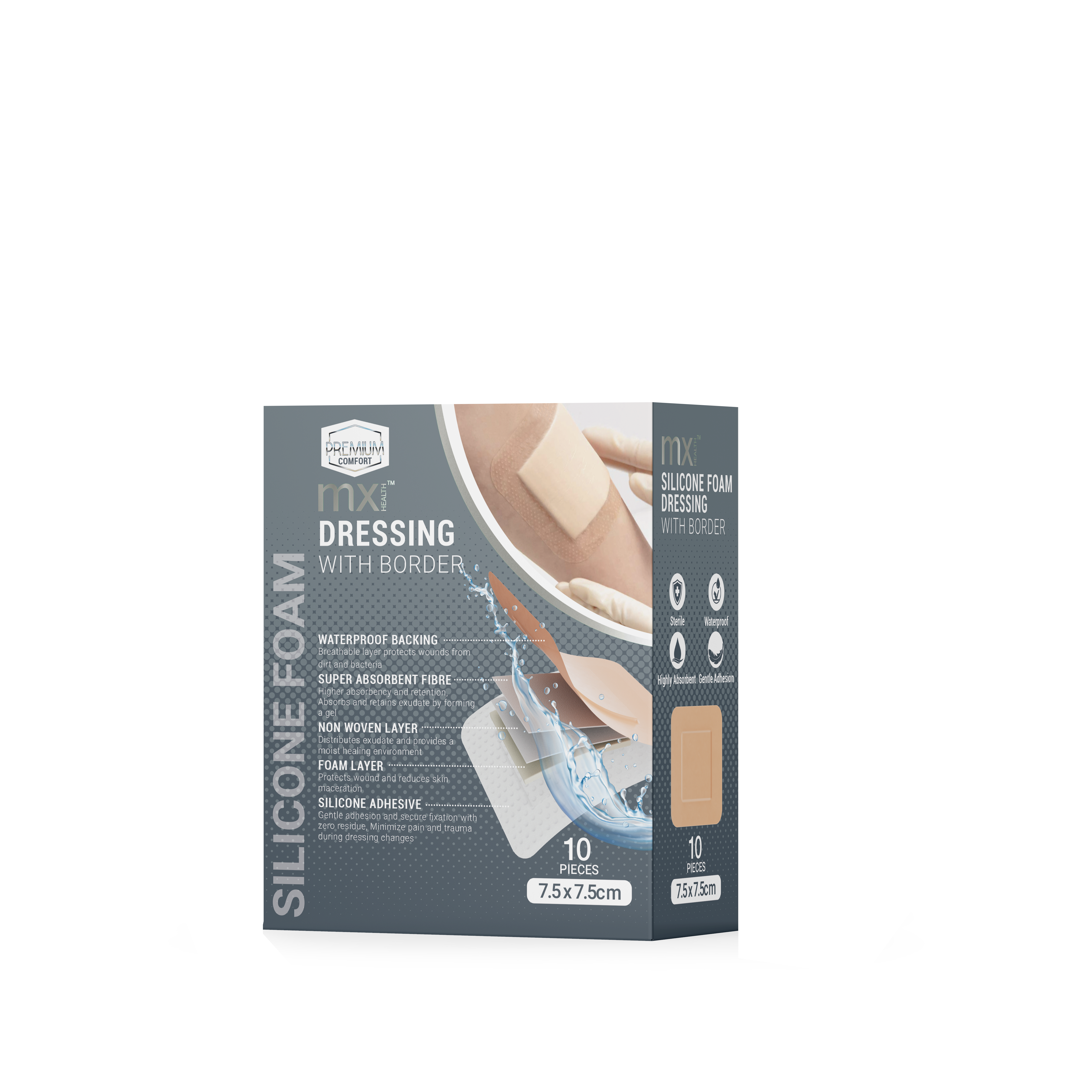 mx Health Silicone Foam Dressing