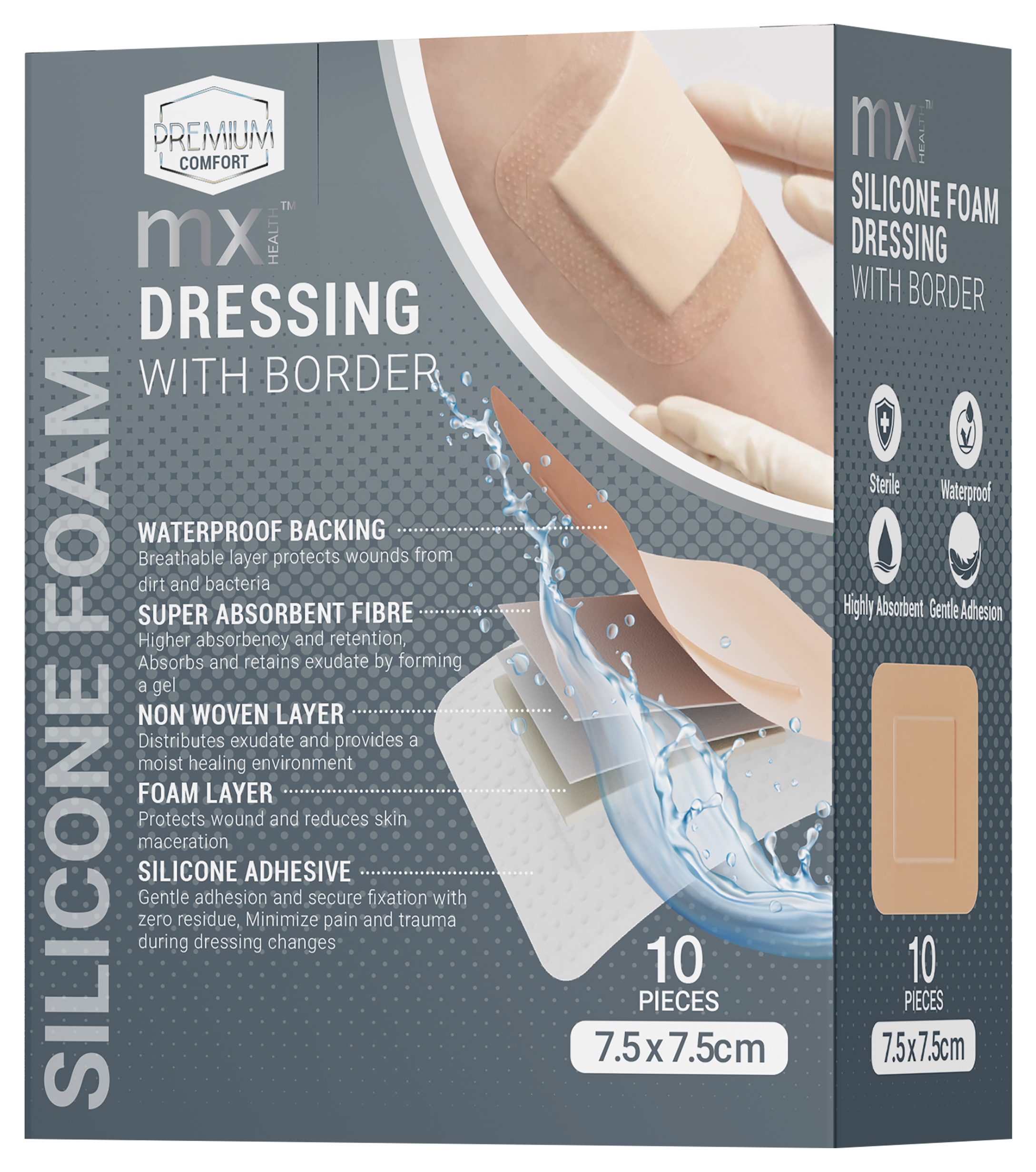 mx Health Silicone Foam Dressing