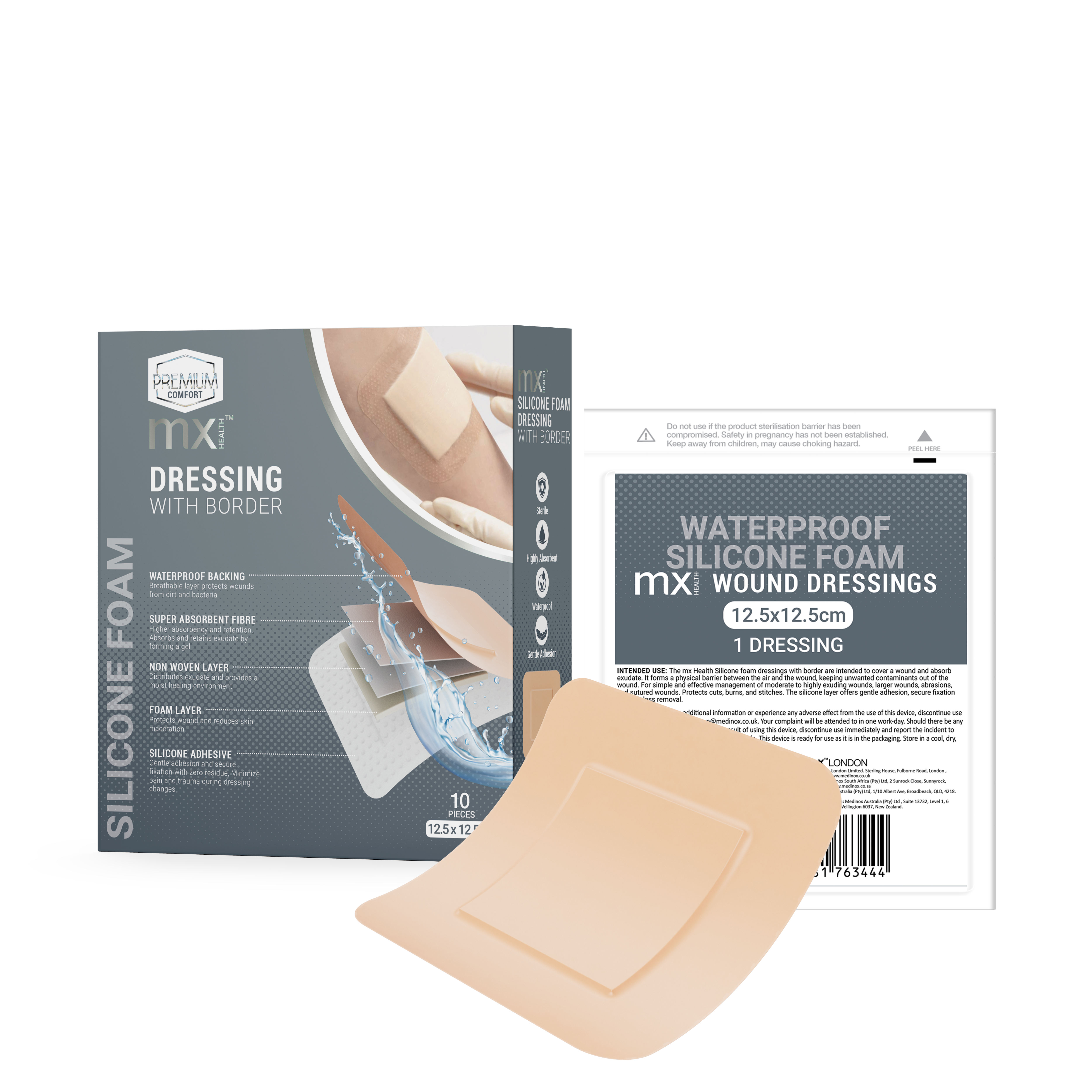 mx Health Silicone Foam Dressing