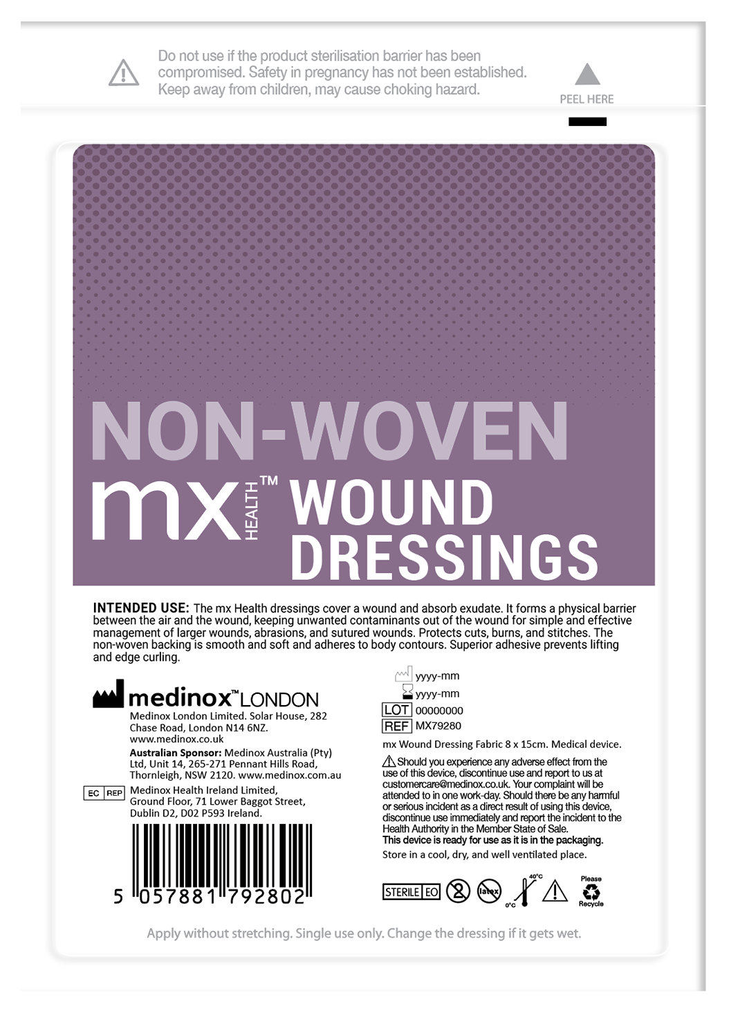 mx Health Fabric Wound Dressing