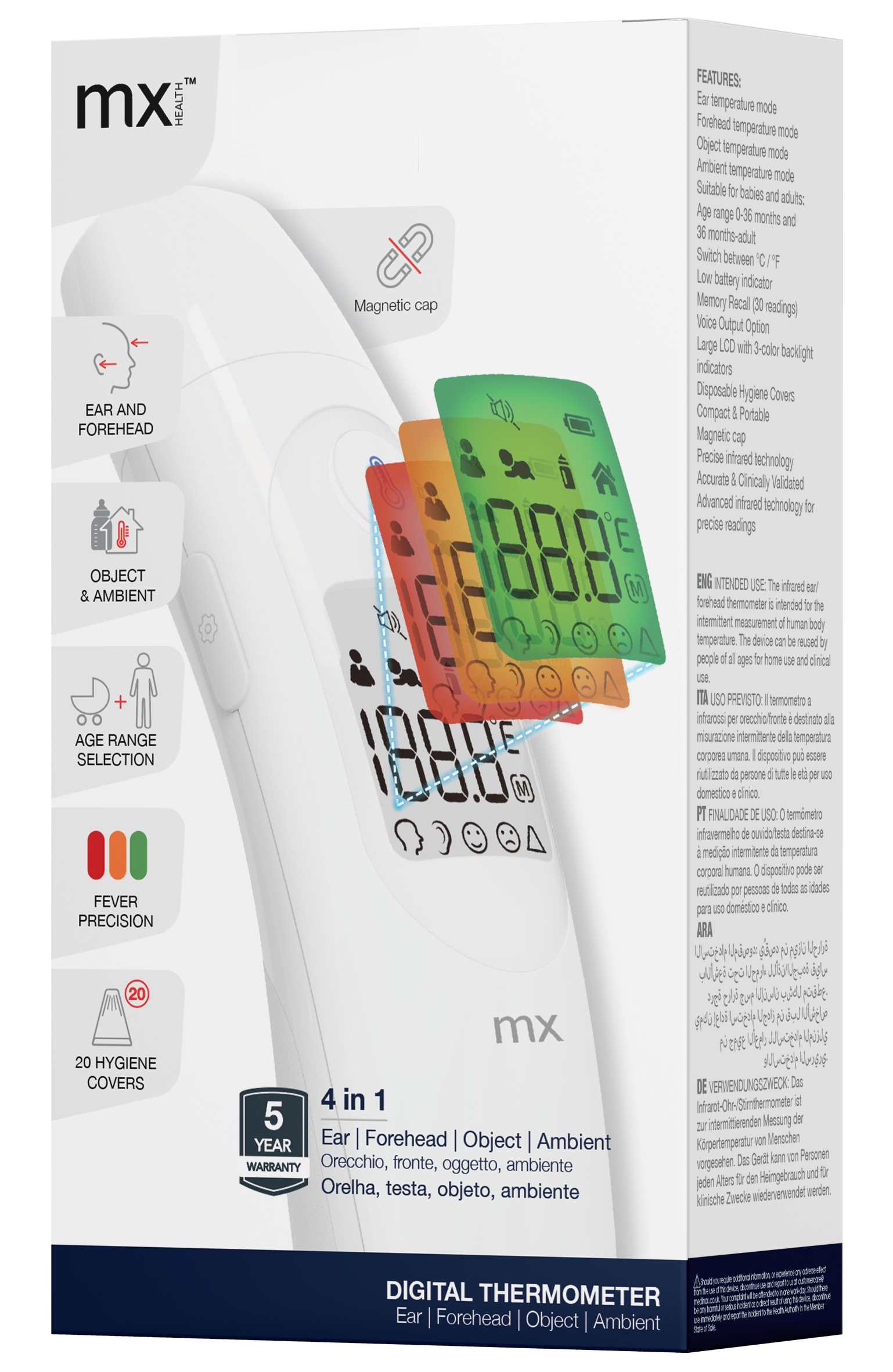 mx Health 4 in 1 Precision Thermometer