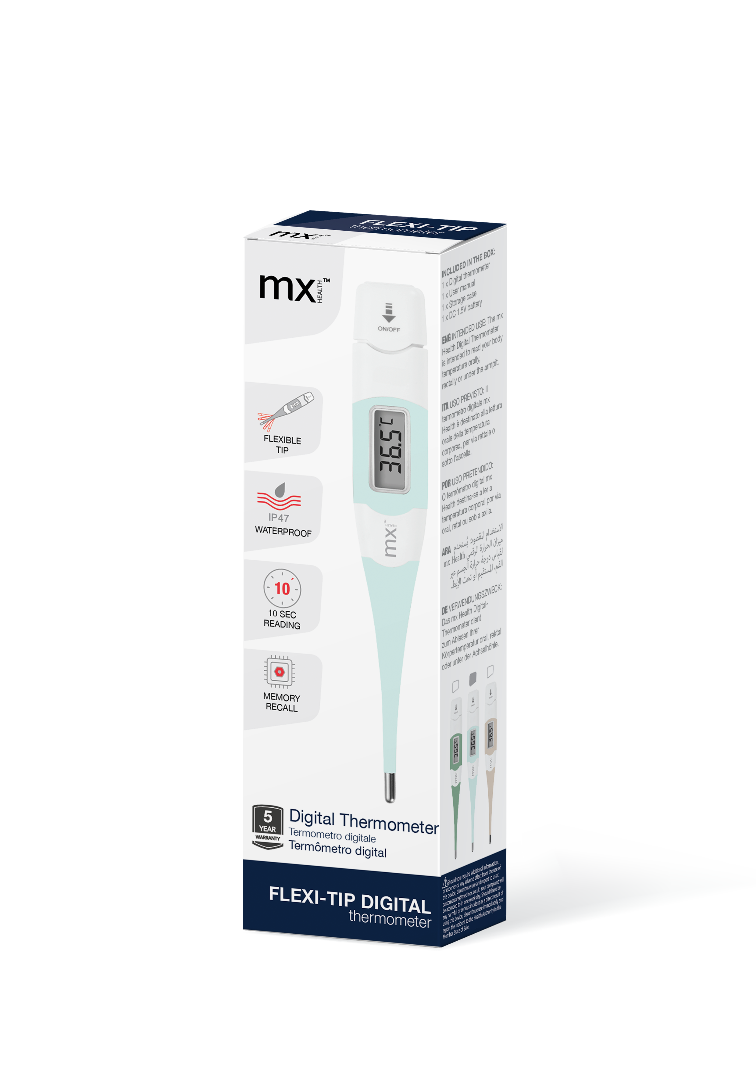 mx Health Flexi-Tip Digital Thermometer