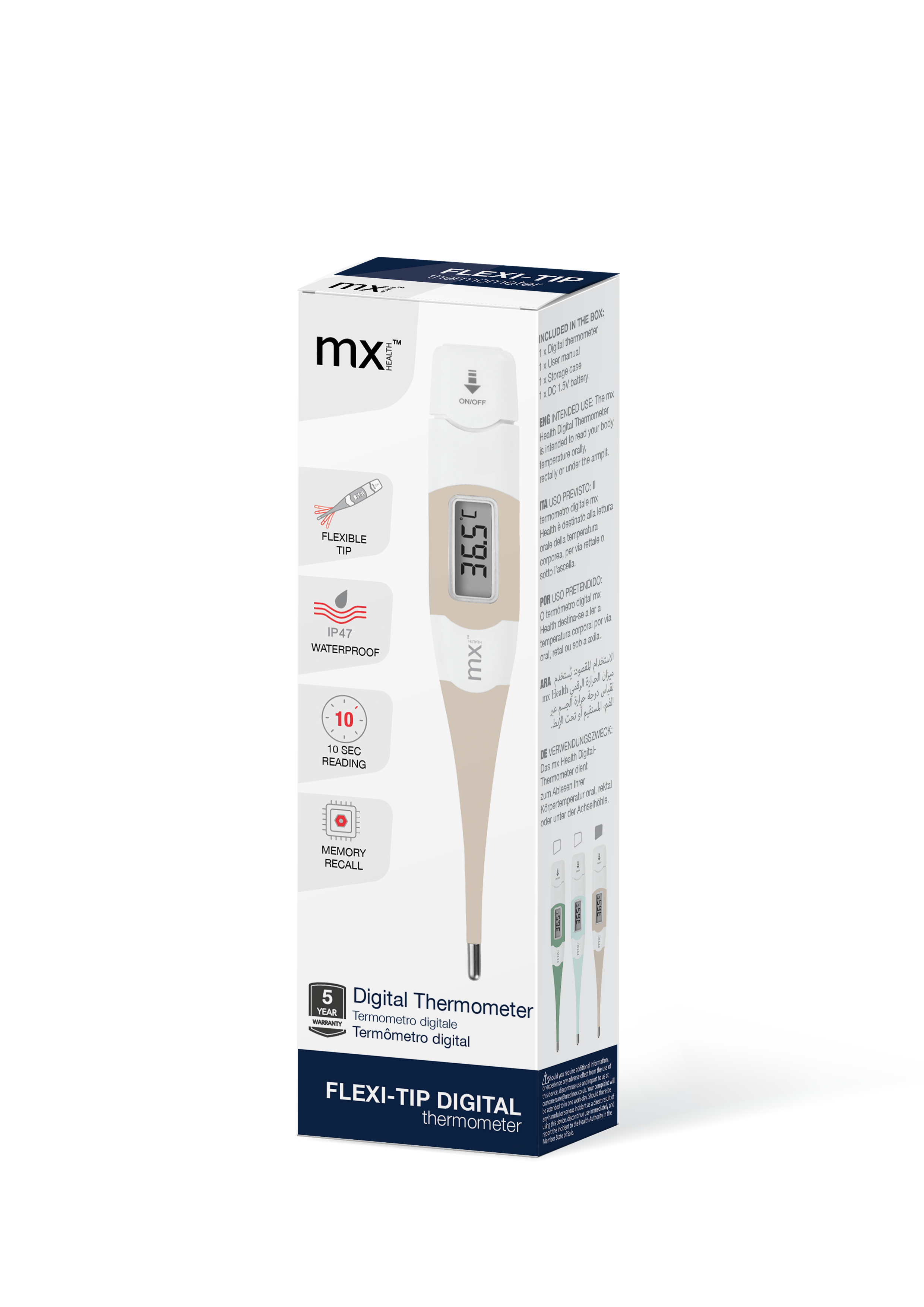 mx Health Flexi-Tip Digital Thermometer