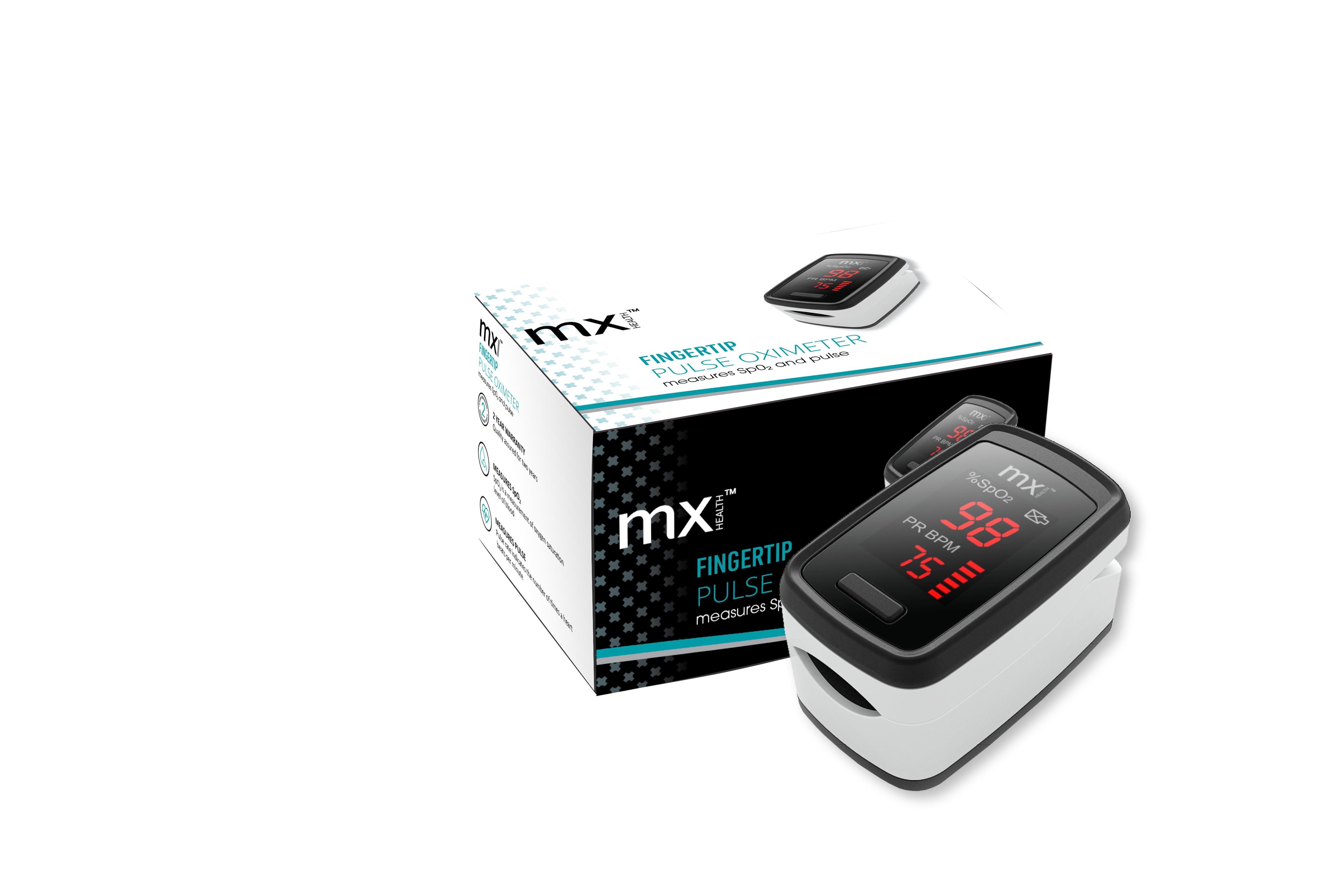 mx Health Fingertip Pulse Oximeter