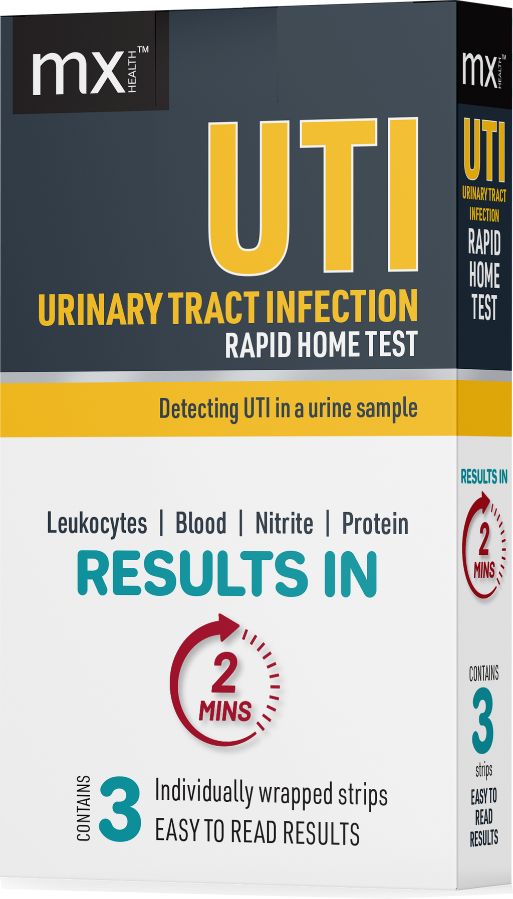 Health Track Rx Uti Wht mx Health Urinary Tract Infection (UTI) Rapid Home Test Kit