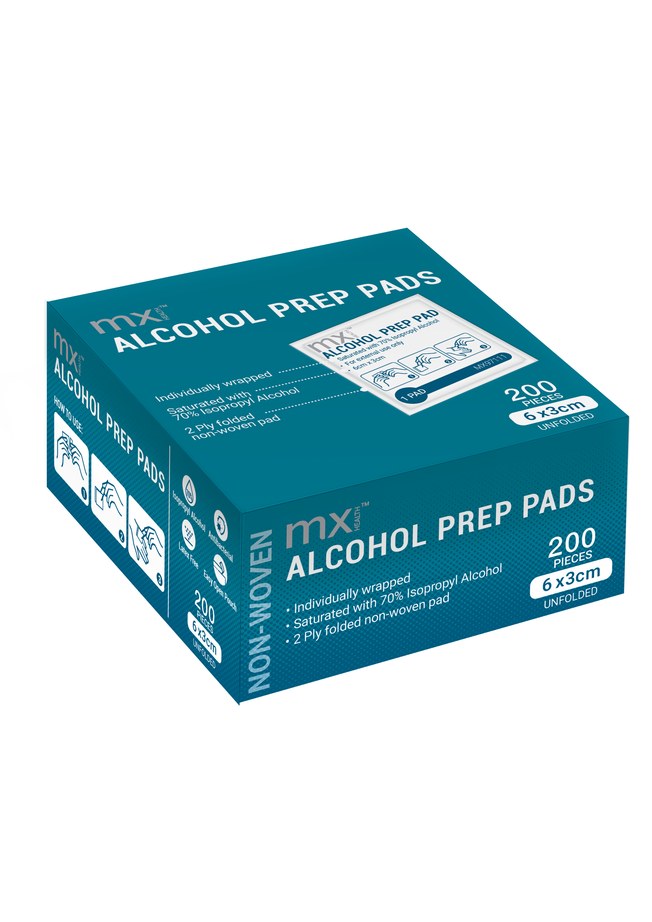 mx Health Alcohol Pre-Injection Prep Pads