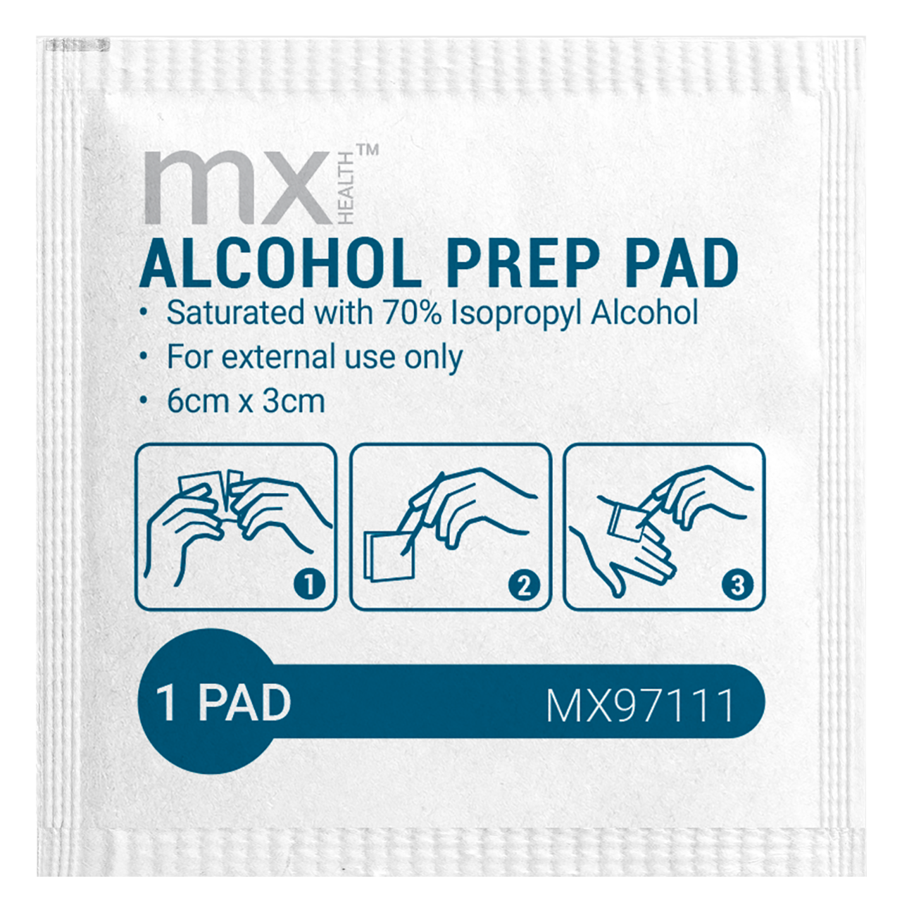 mx Health Alcohol Pre-Injection Prep Pads