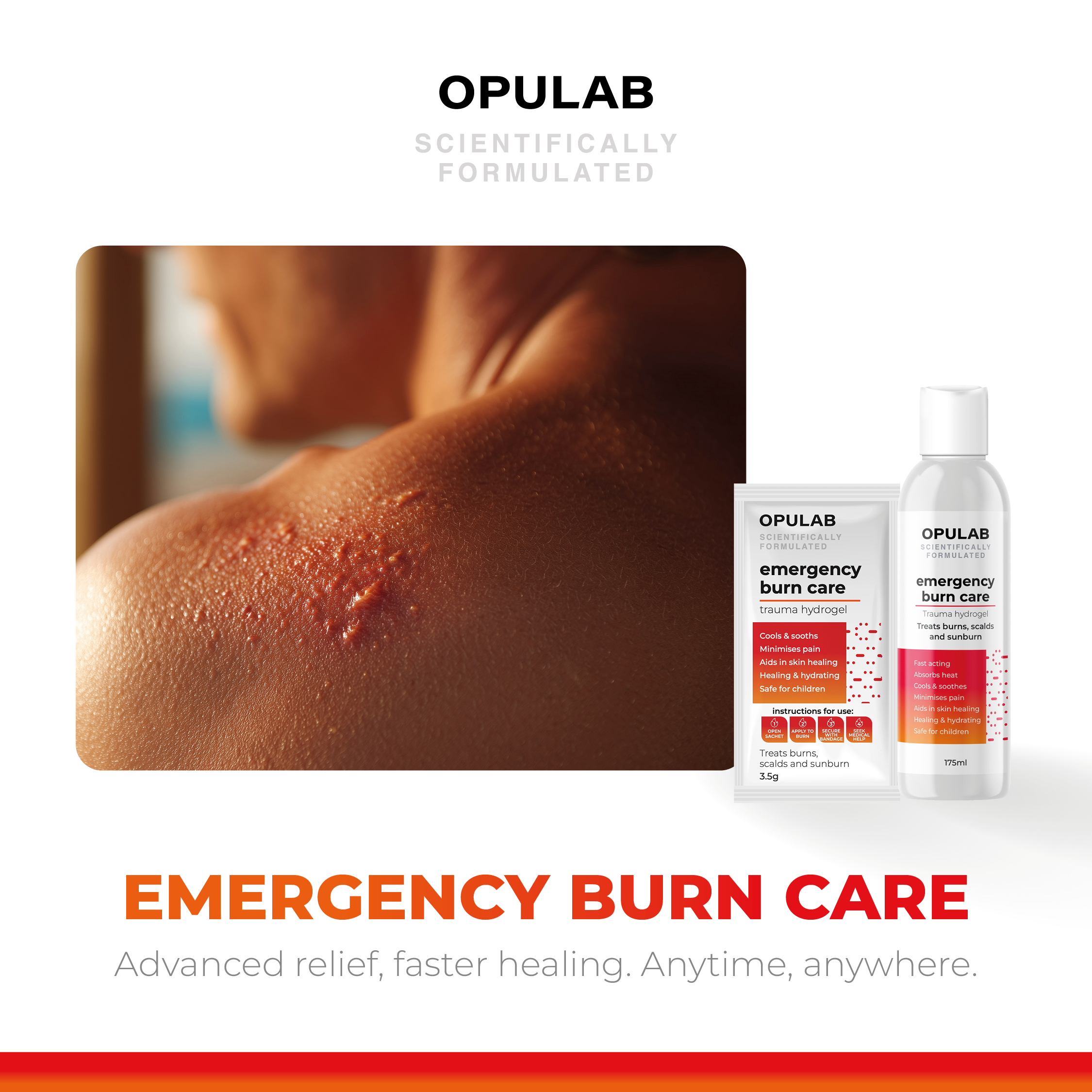 Opulab Emergency Burn Care Sachet (3.5g)