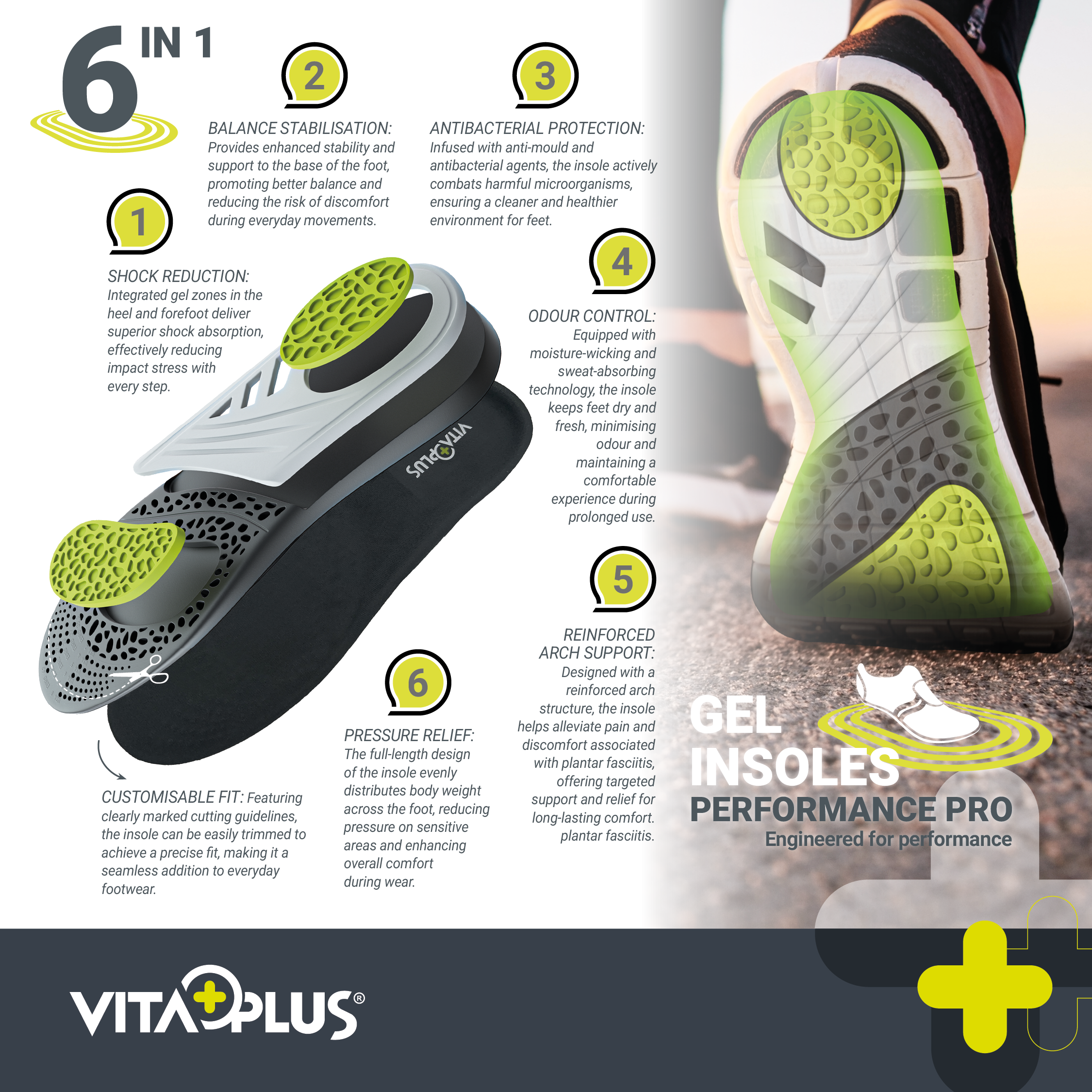 VitaPlus Performance Pro Gel Insole