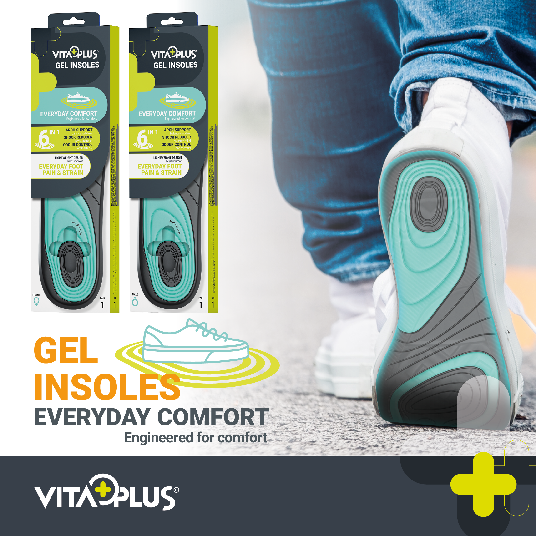 VitaPlus Everday Comfort Gel Insole