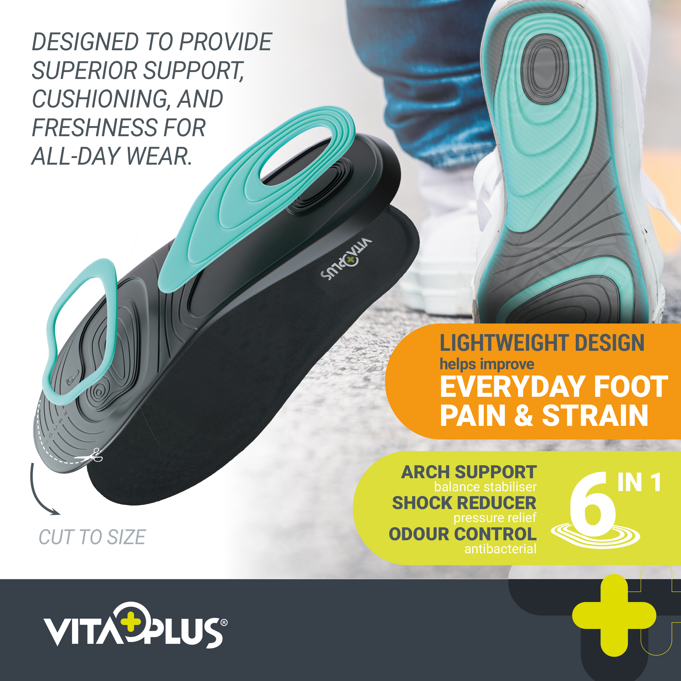 VitaPlus Everday Comfort Gel Insole