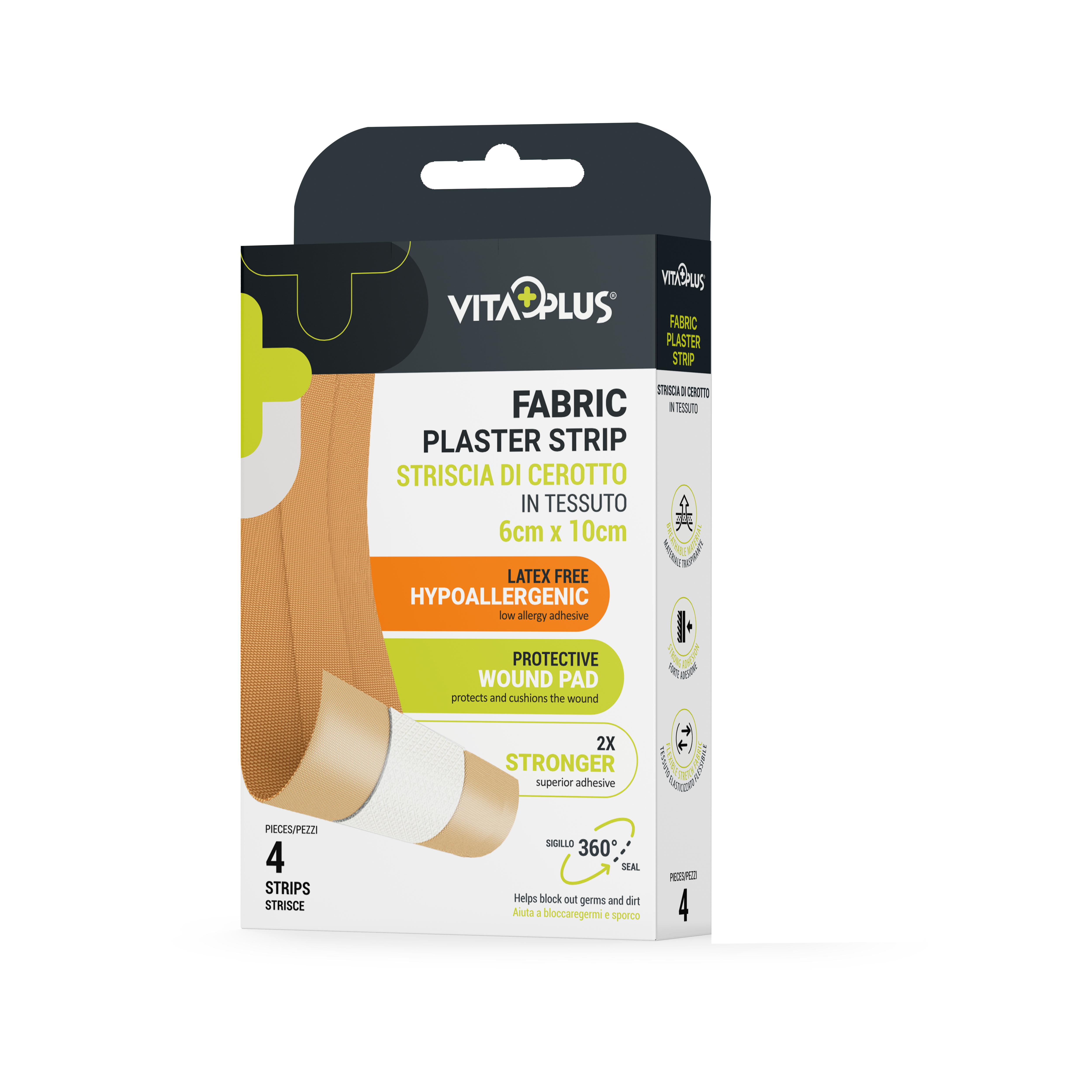 VitaPlus Fabric Strip Plasters (4PCS)