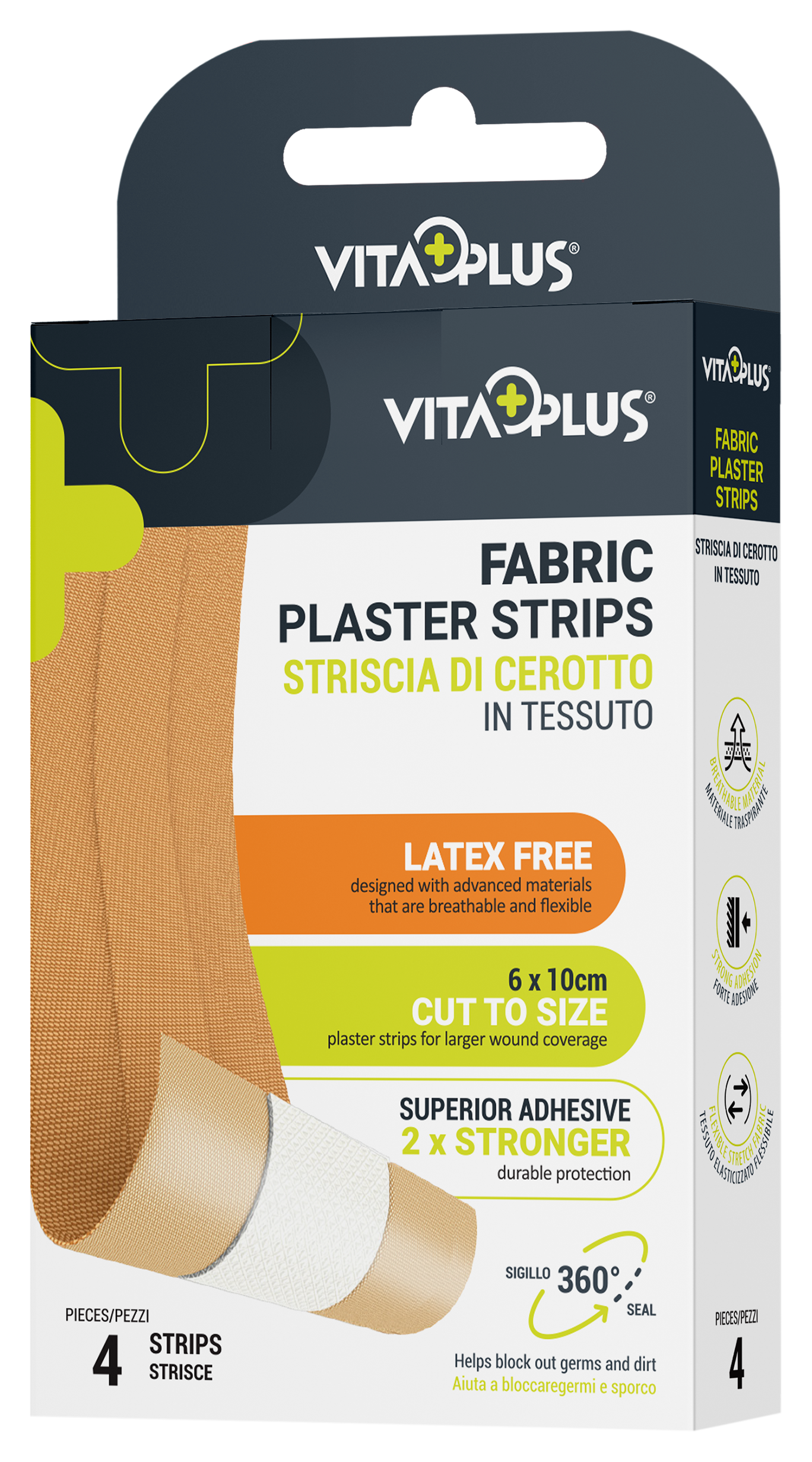VitaPlus Fabric Strip Plasters (4PCS)