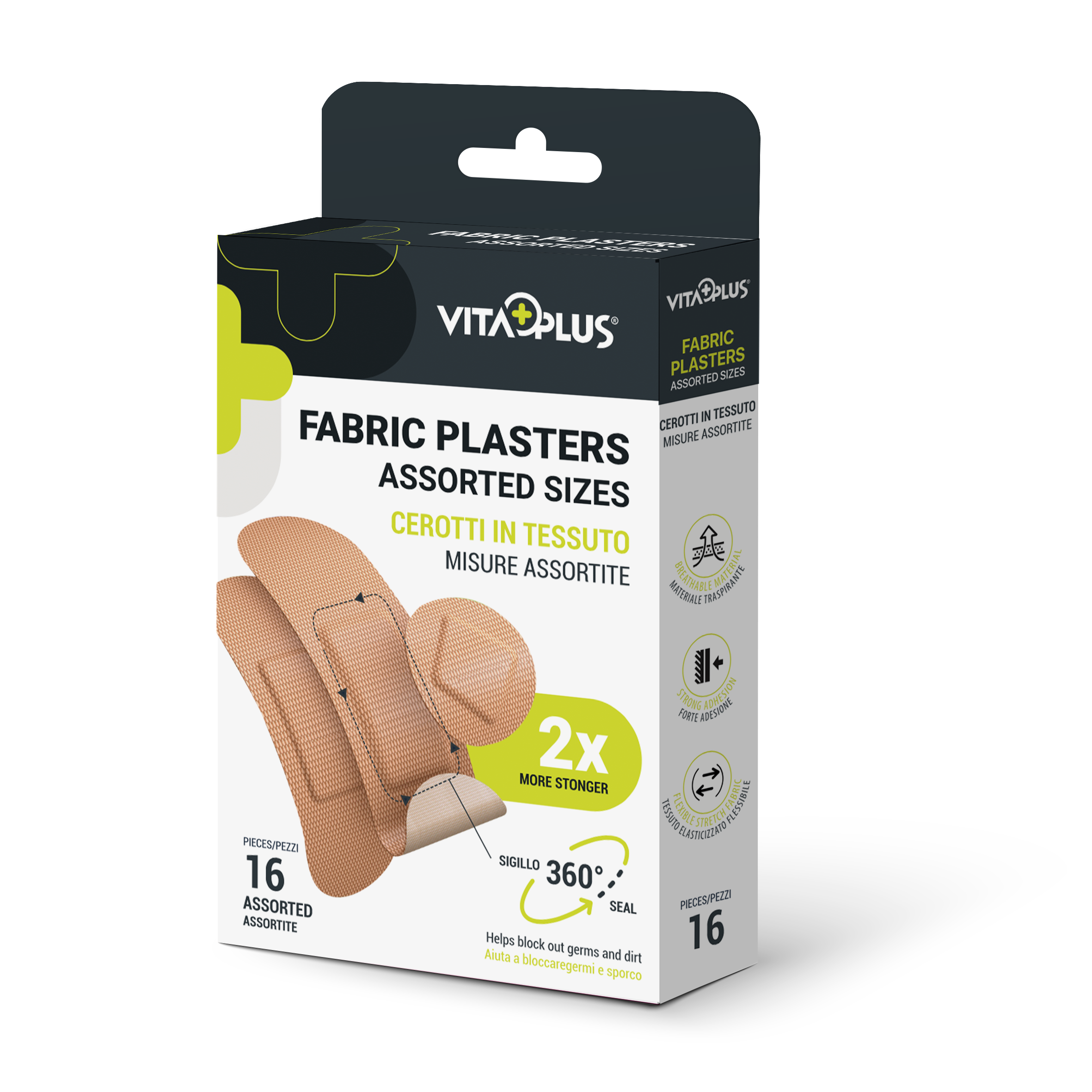 VitaPlus Fabric Plasters Assorted (16PCS)