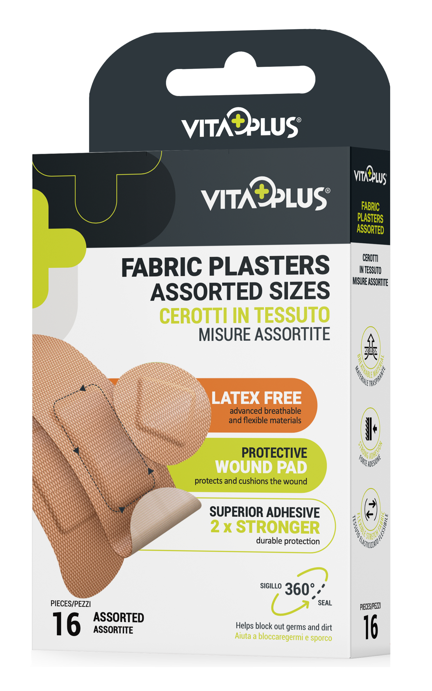 VitaPlus Fabric Plasters Assorted (16PCS)