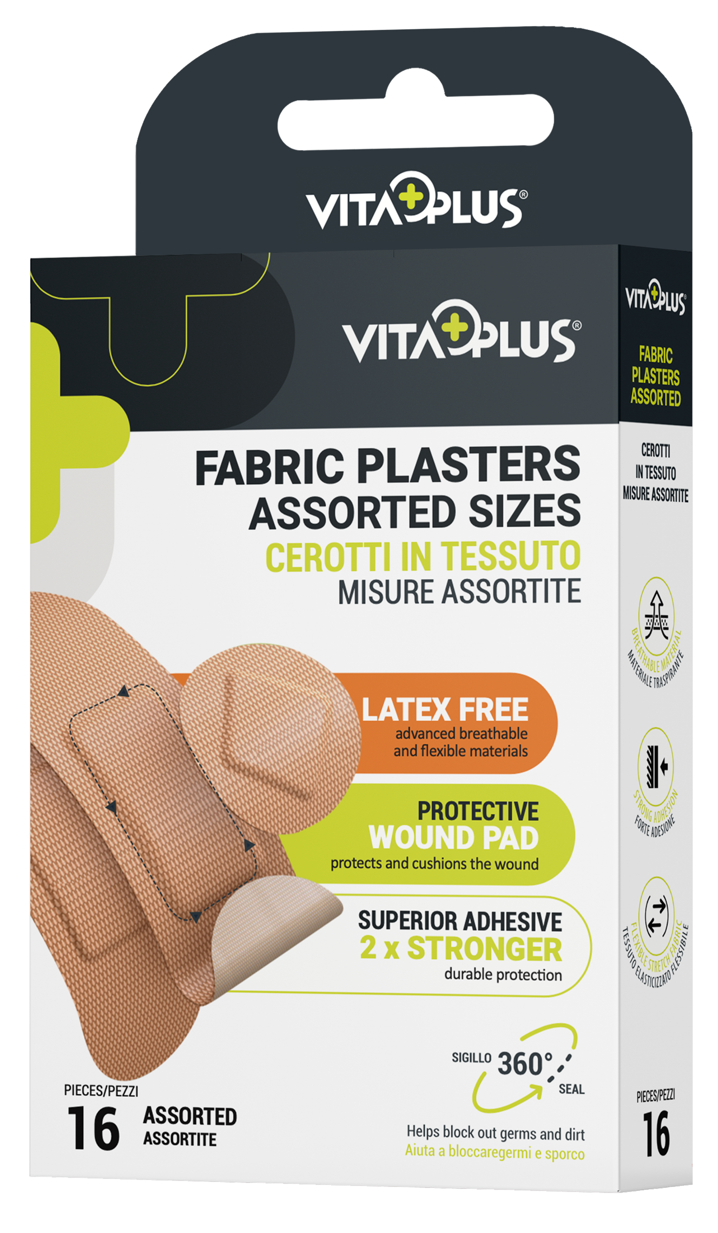 VitaPlus Fabric Plasters Assorted (16PCS)