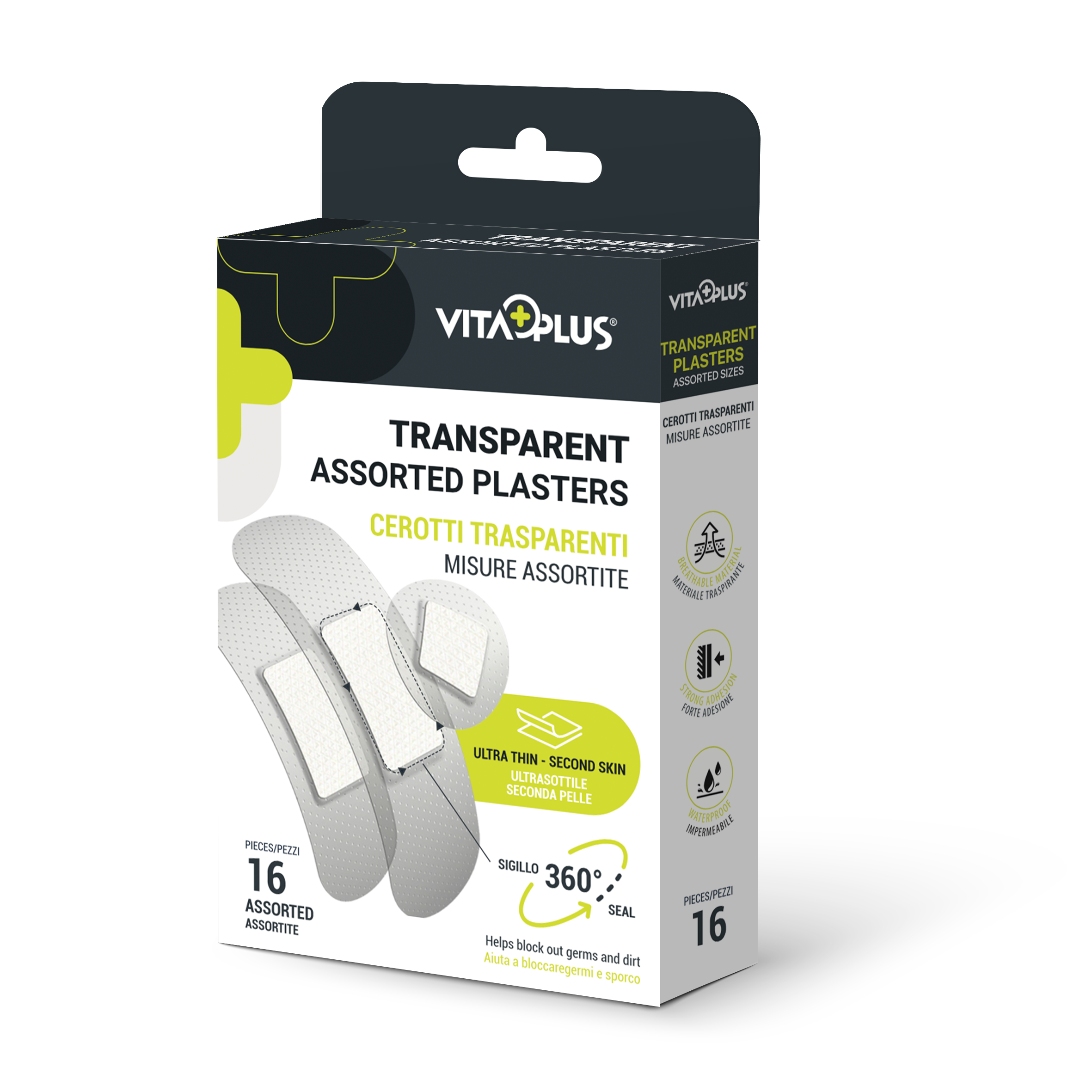 VitaPlus Transparent Plasters Assorted (16PCS)