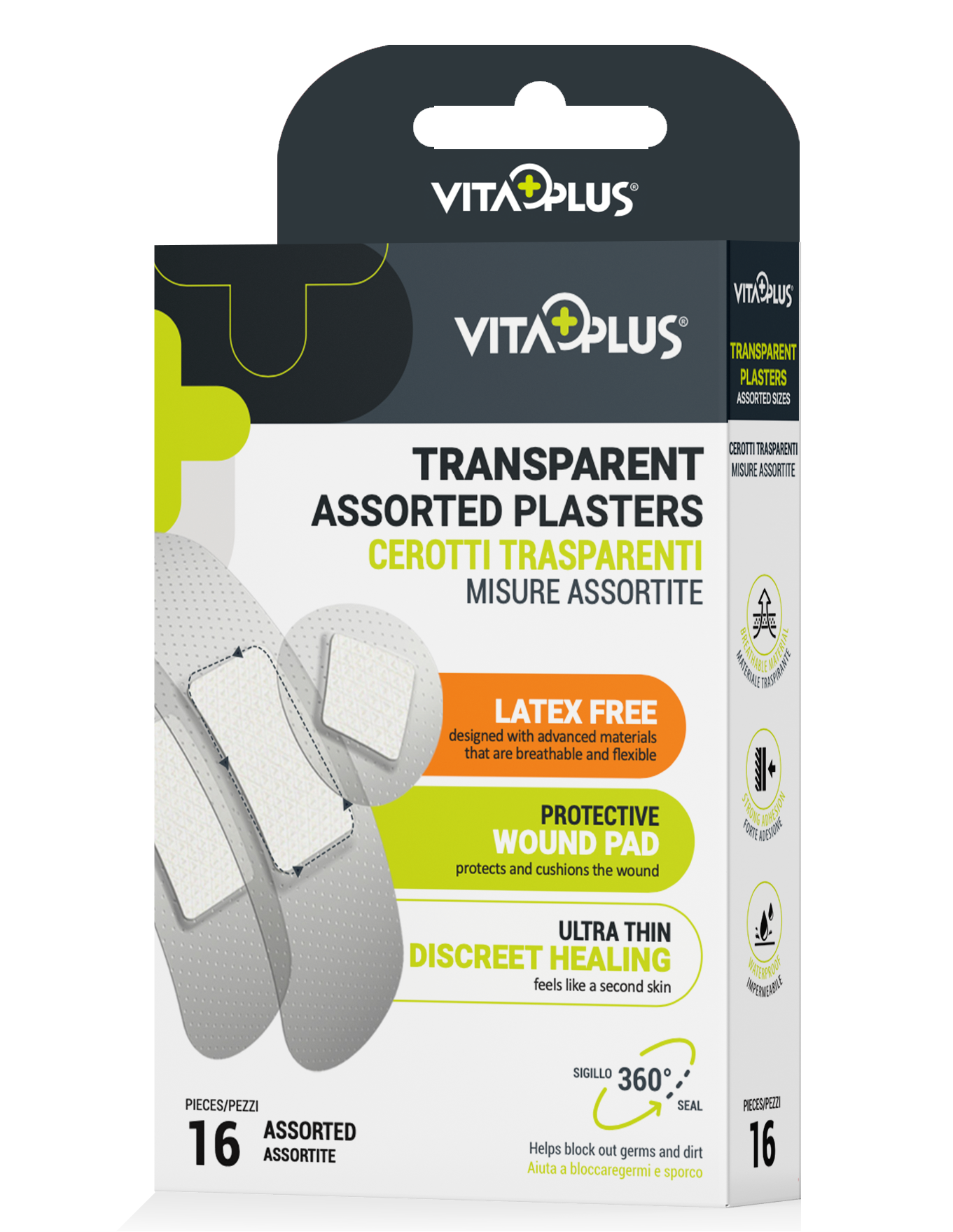 VitaPlus Transparent Plasters Assorted (16PCS)