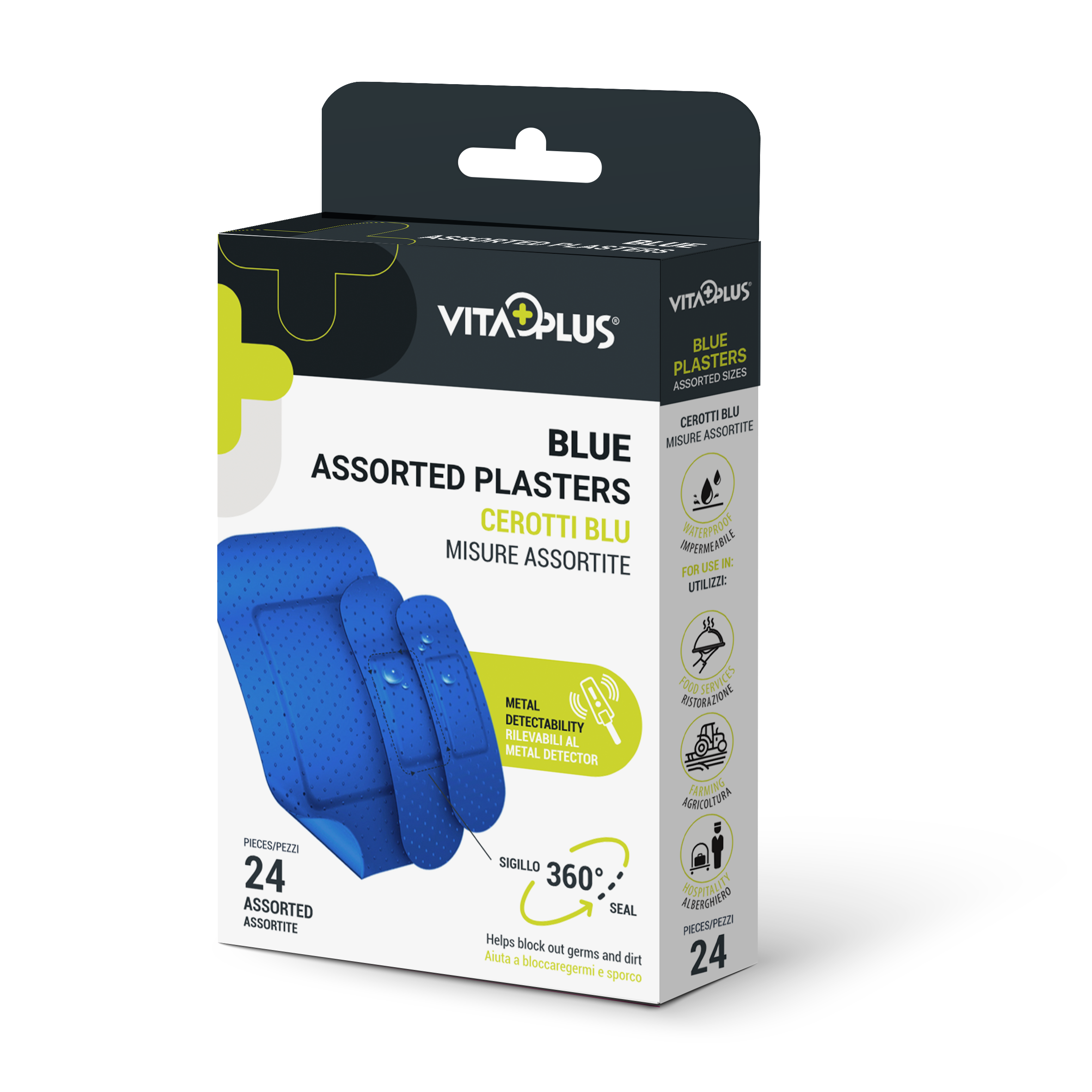 VitaPlus Blue Plasters Assorted (24PCS)