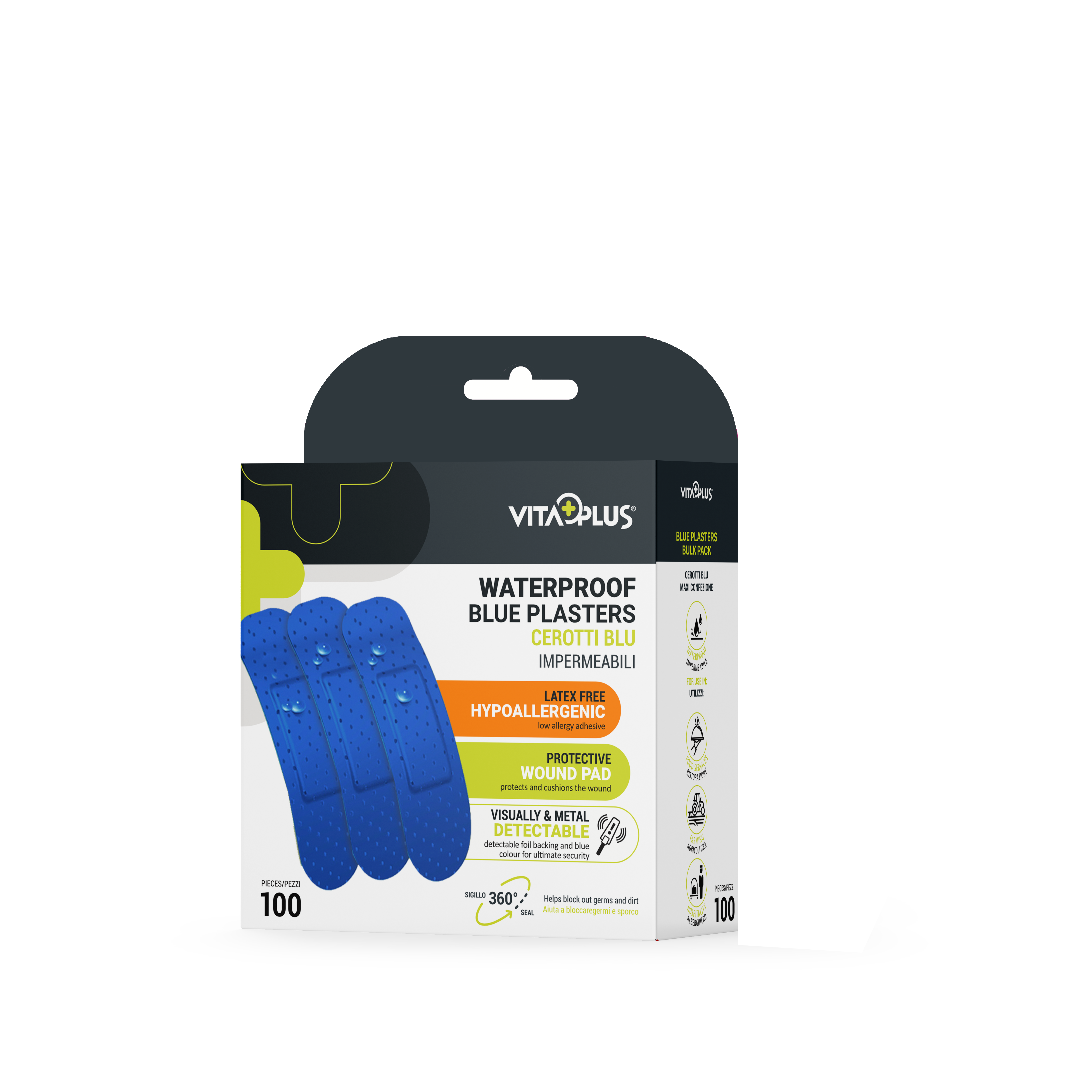 VitaPlus Blue Plasters Bulk (100PCS)