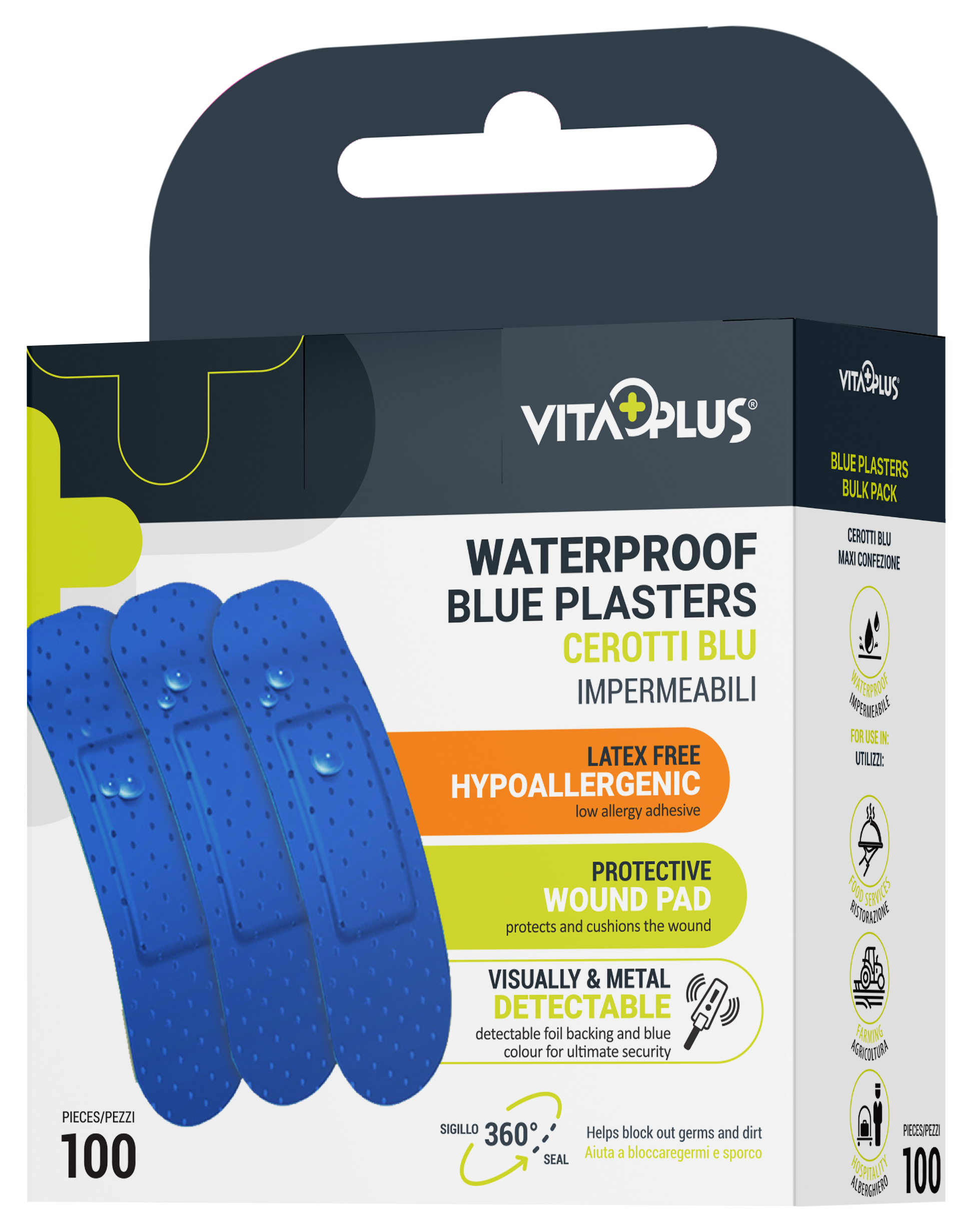 VitaPlus Blue Plasters Bulk (100PCS)