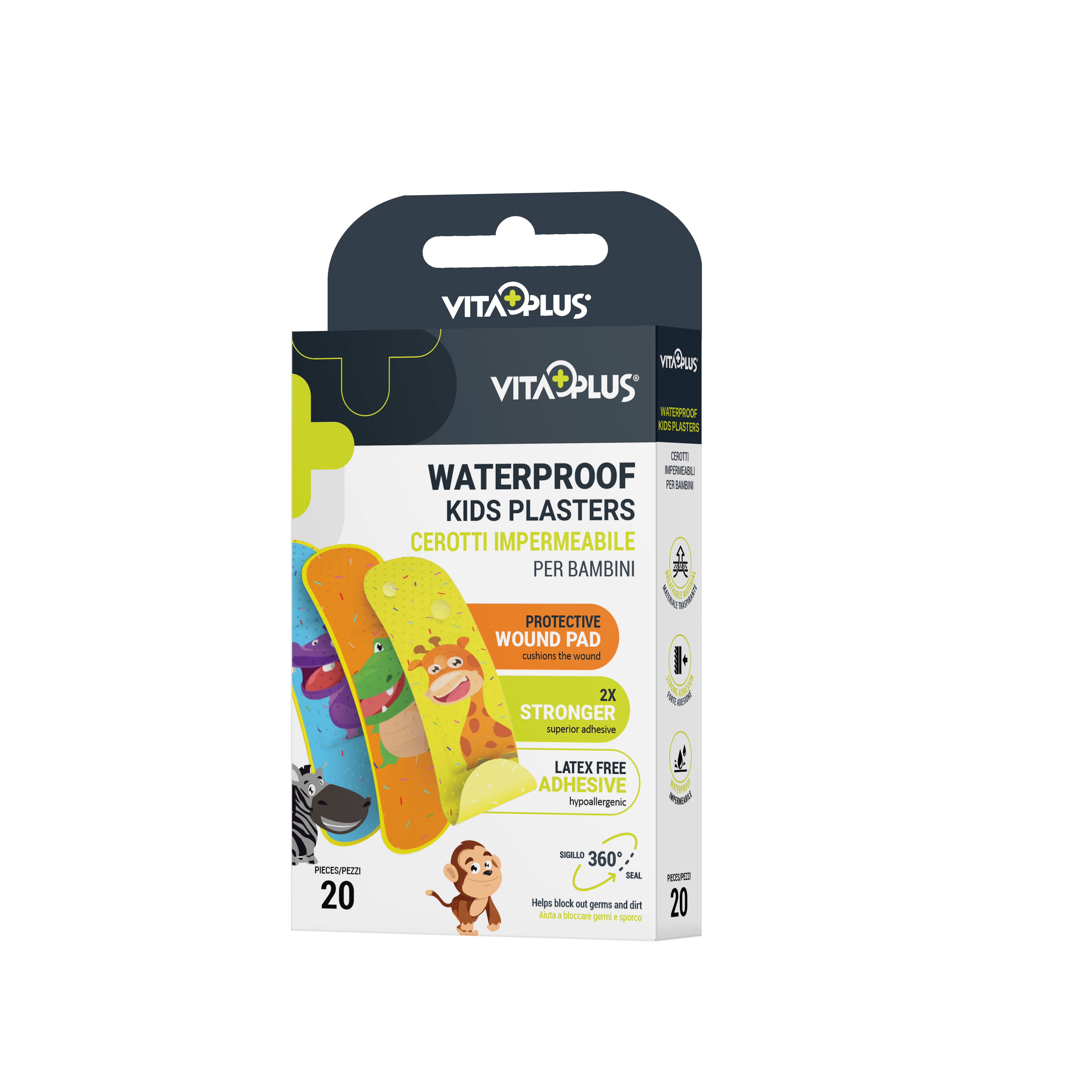 VitaPlus Waterproof Kids Plasters (20PCS)