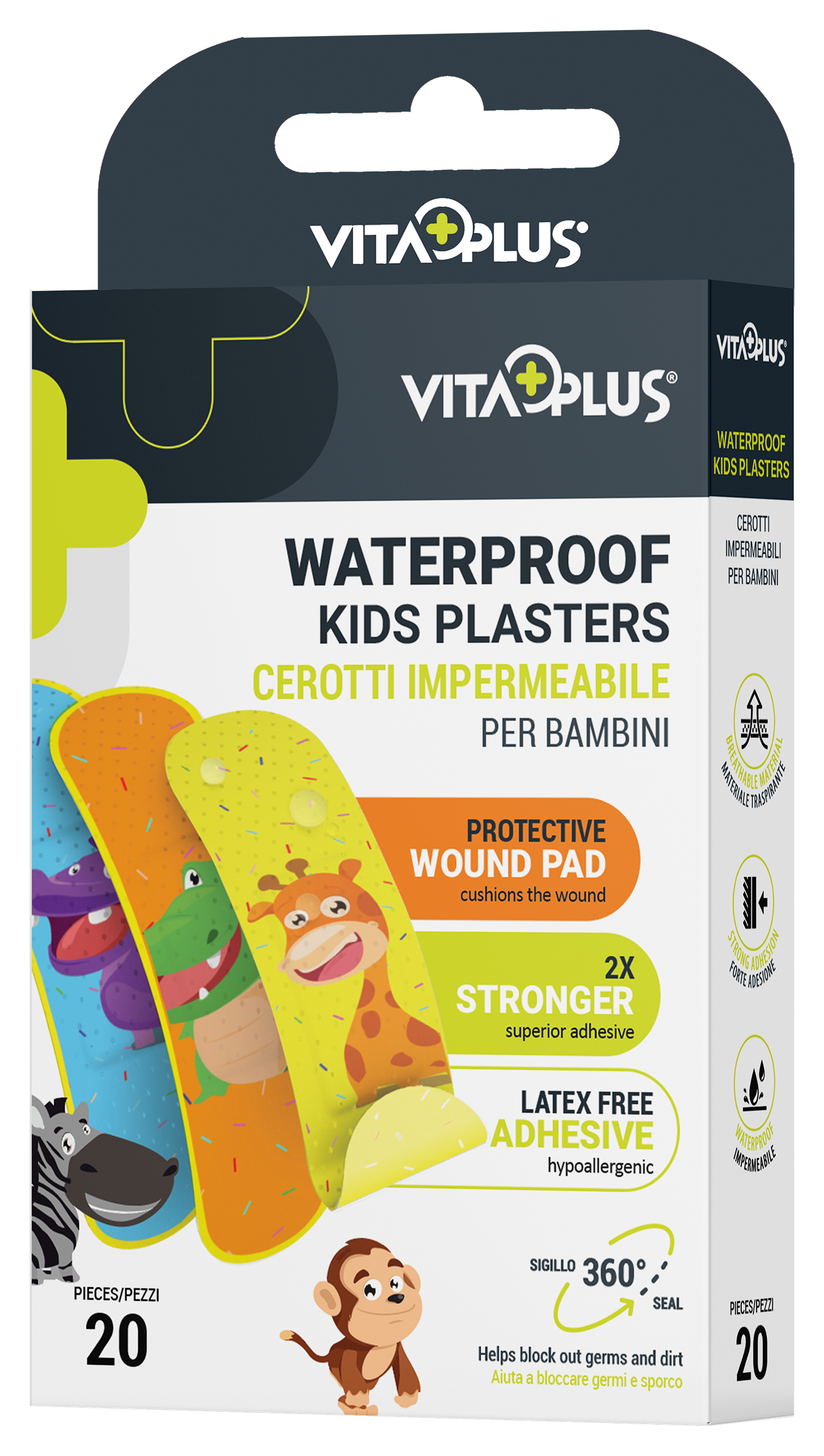 VitaPlus Waterproof Kids Plasters (20PCS)