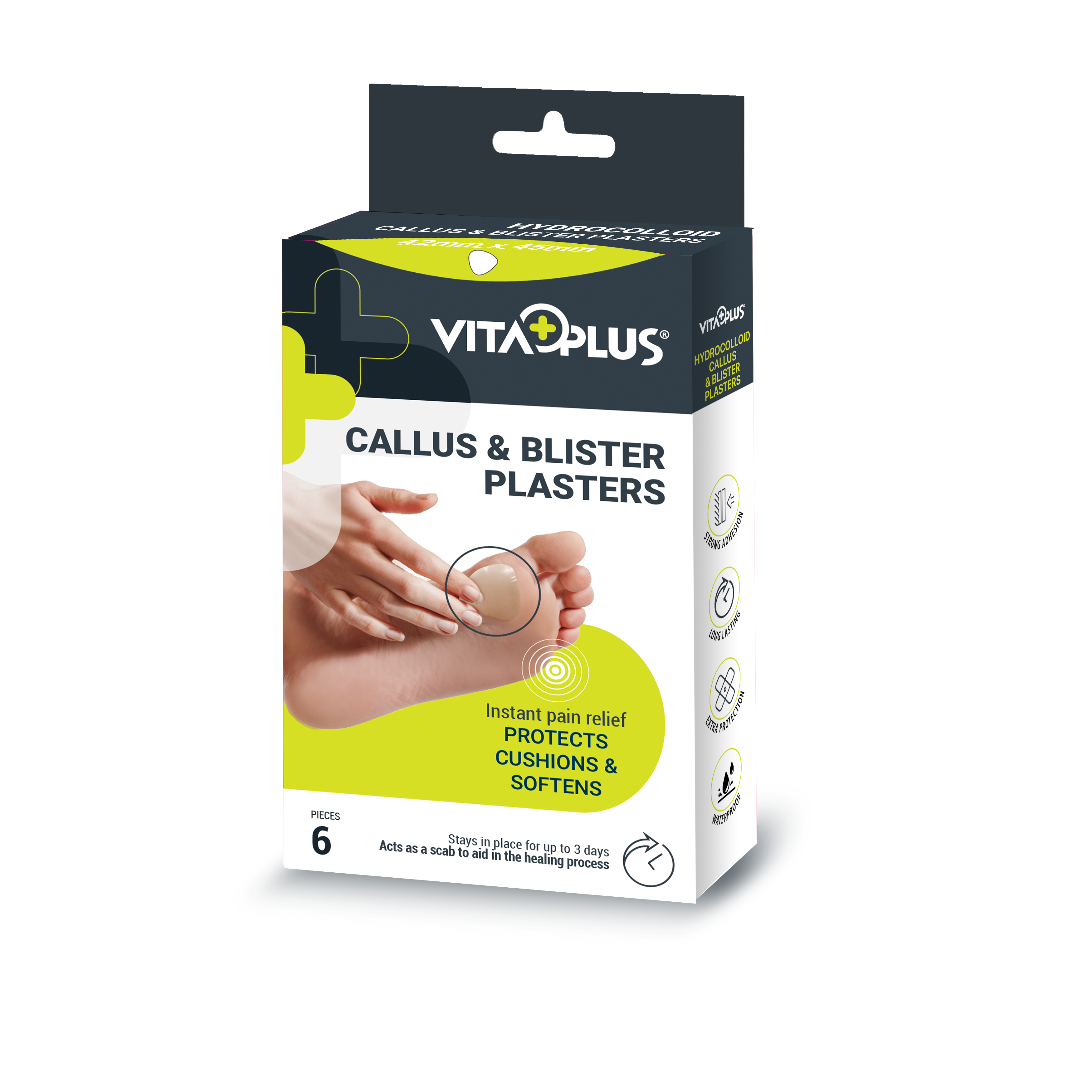 VitaPlus Hydrocolloid Callus Plasters (6PCS)