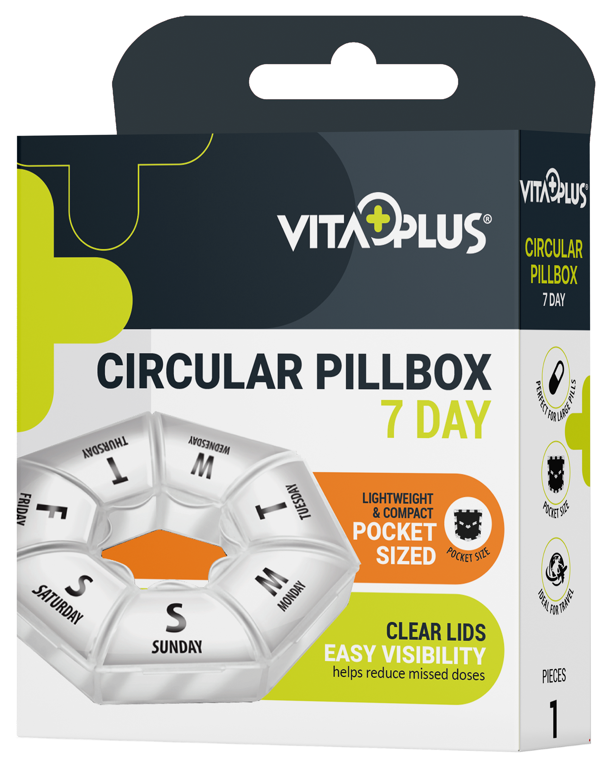 VitaPlus Pill Box Seven Day (Circular)