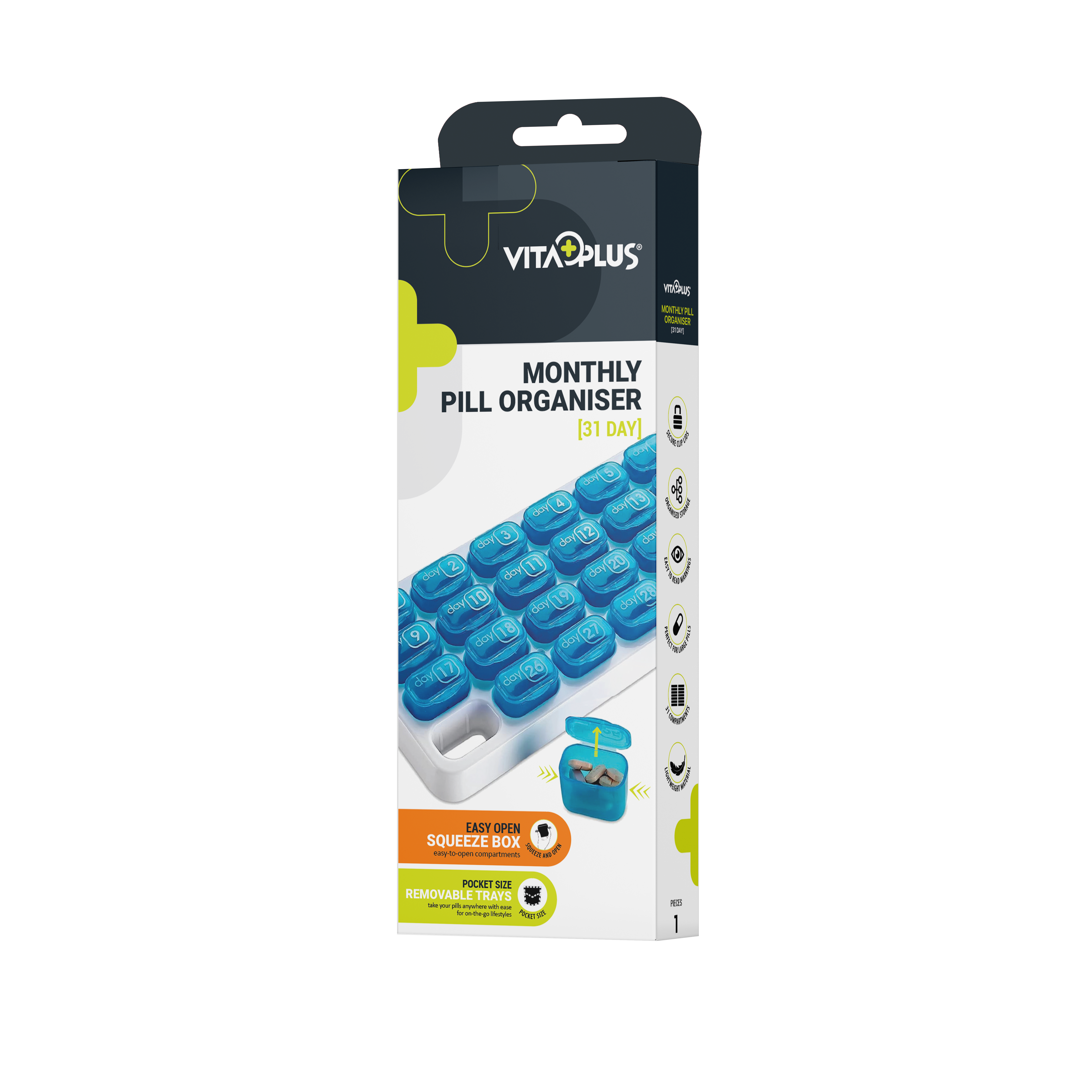 VitaPlus Monthly Pill Organiser