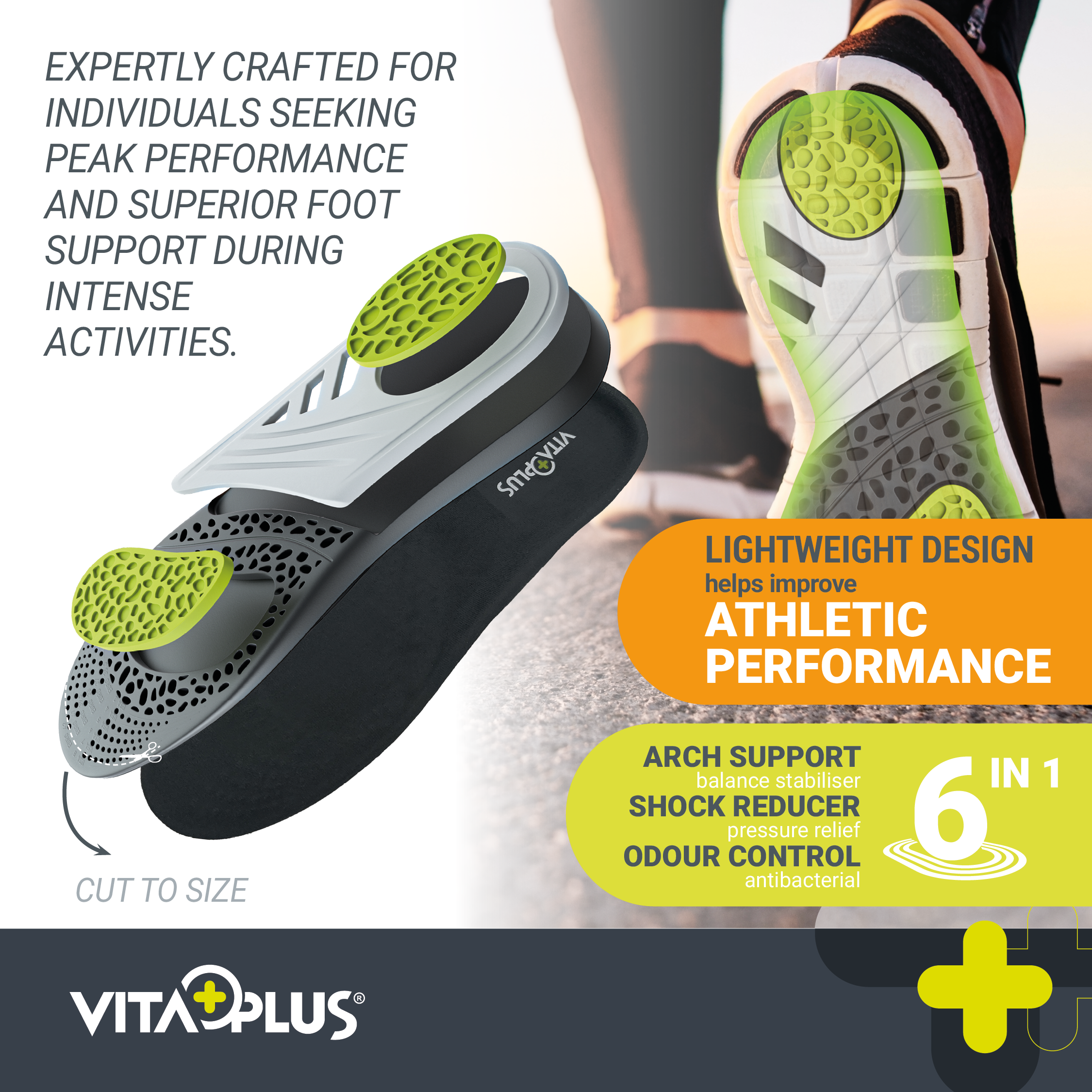 VitaPlus Performance Pro Gel Insole (Female)
