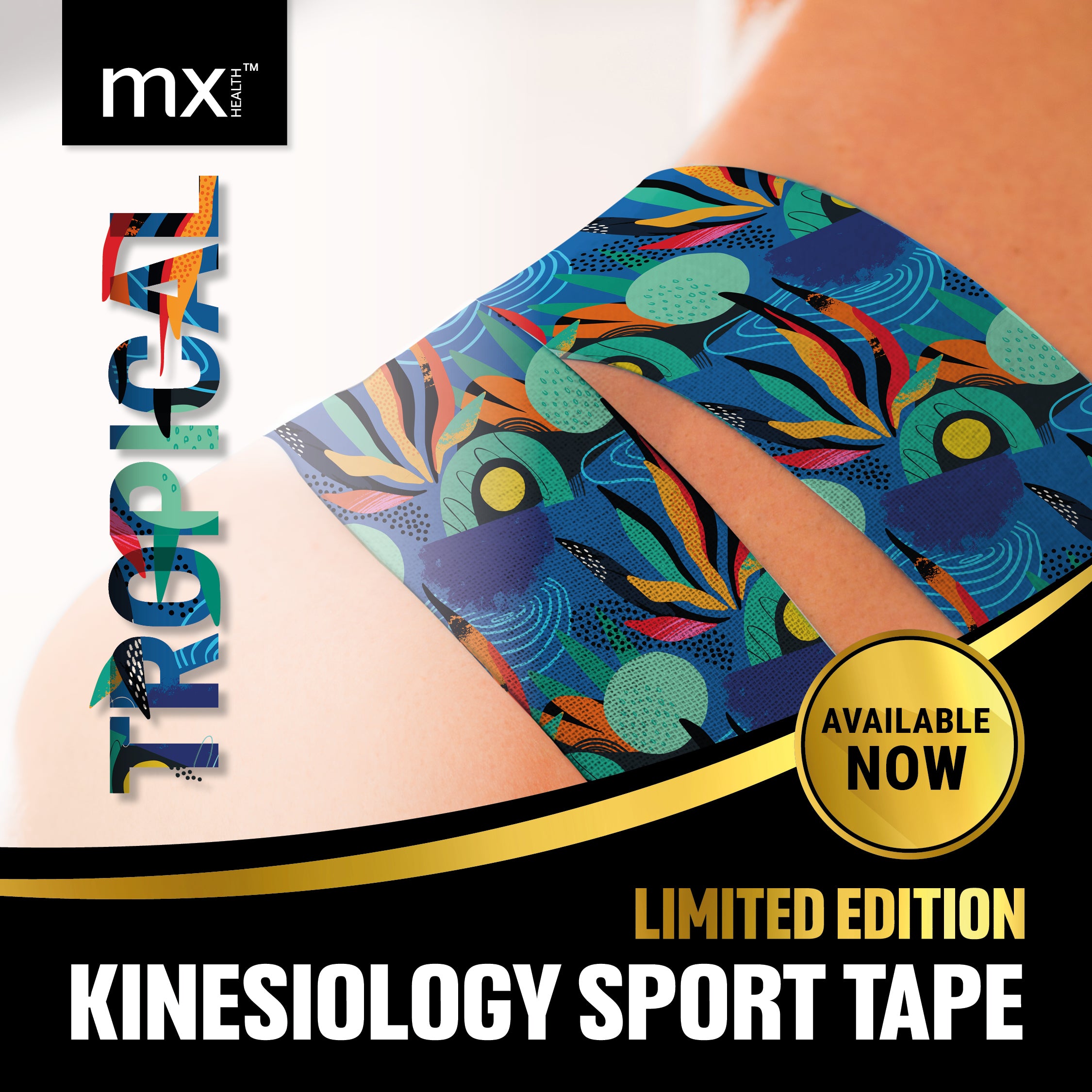 mx Health Limited Edition Tropical Kinesiology Tape